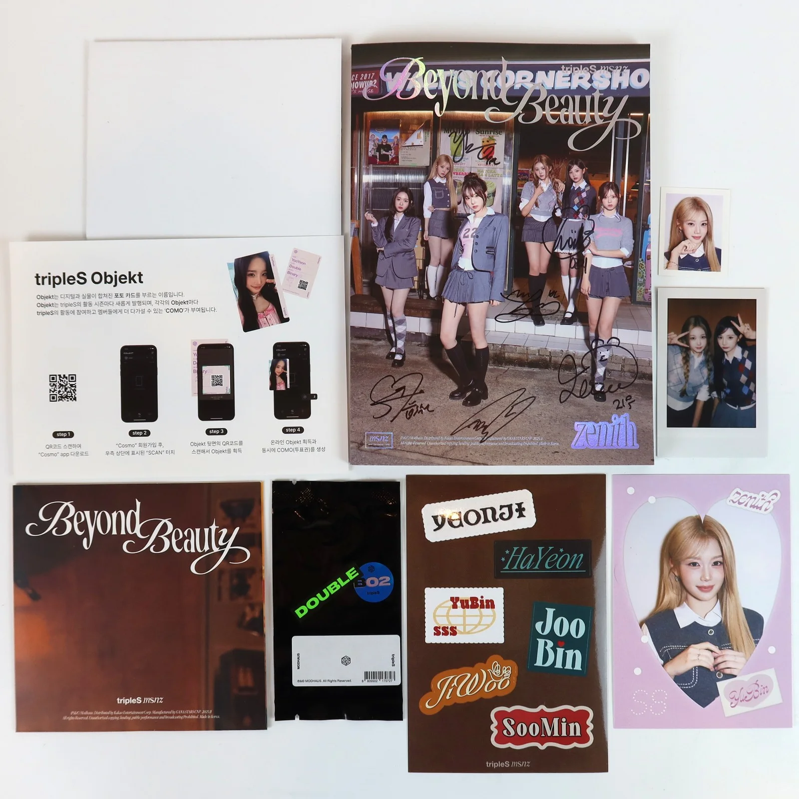 tripleS msnz - Beyond Beauty [Zenith Ver.] Mini Album Signed CD Promo 2025, изображение 2