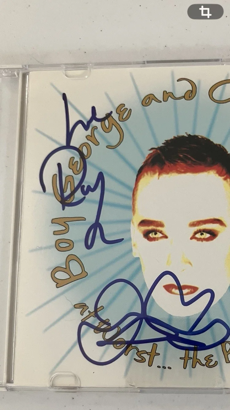 CULTURE CLUB BAND MEMBERS SIGNED/AUTOGRAPHED CD COVER WITH COA, изображение 2