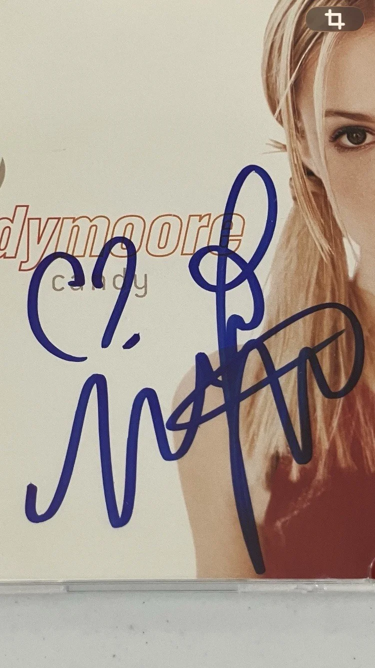 MANDY MOORE SIGNED/AUTOGRAPHED CD COVER WITH COA, image 2
