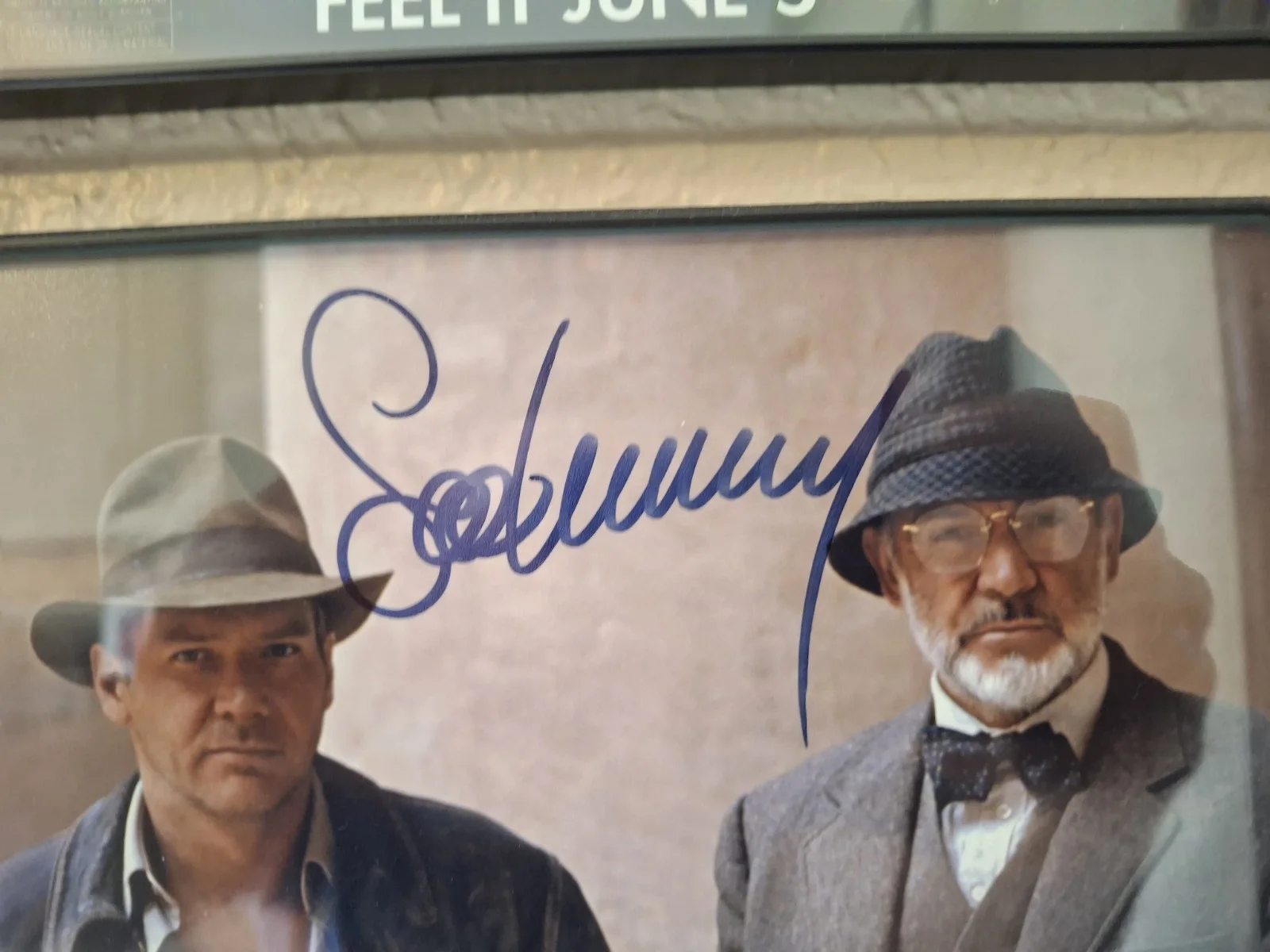 Indiana Jones Original Framed Autographed Movie Photograph with duel signatures, изображение 3