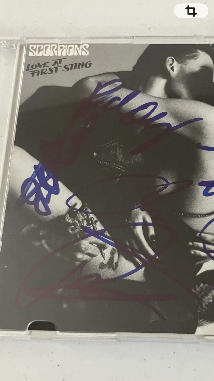 SCORPIONS BAND SIGNED/AUTOGRAPHED CD COVER WITH COA, image 2