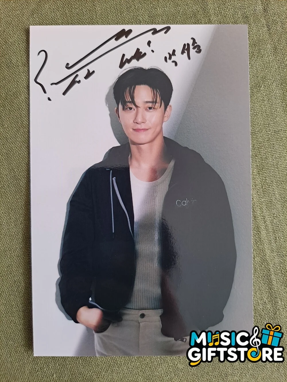 Park Seo Jun Autographed Signed Photo 4*6 Collection K-POP 2023 #MUGS, image 2