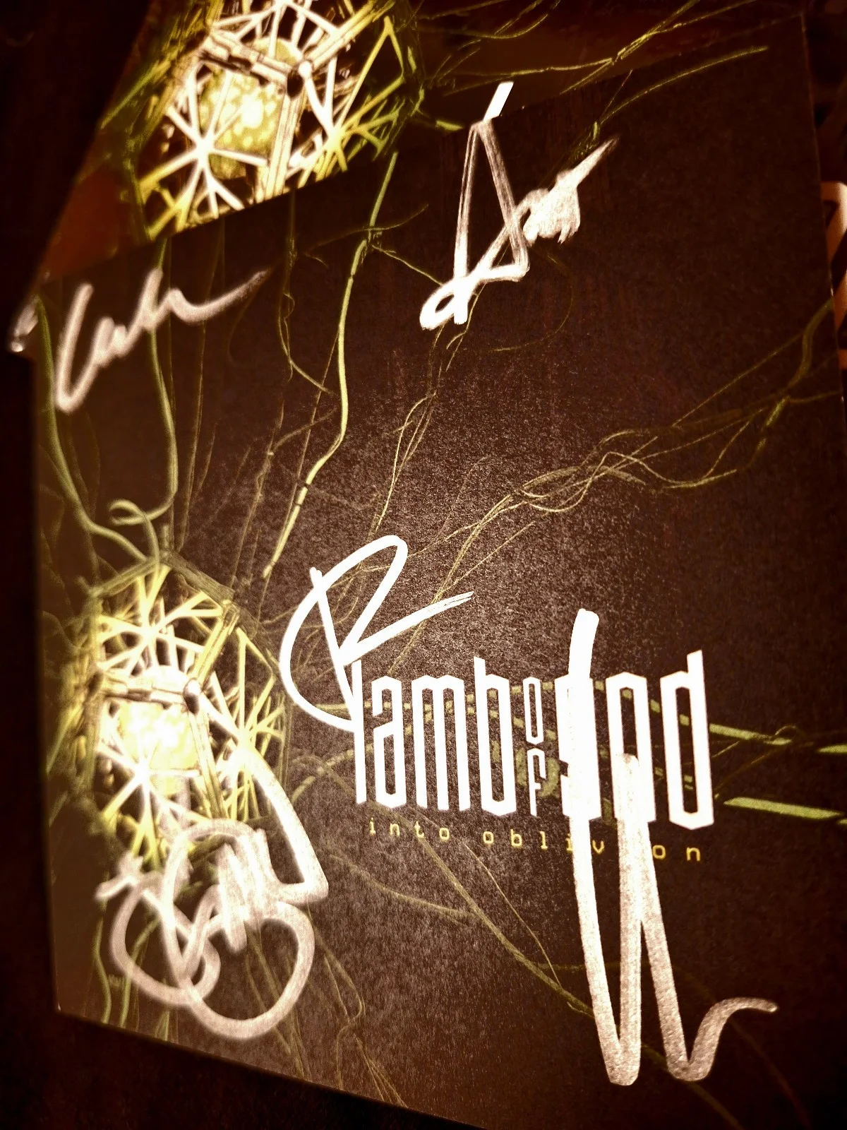 AUTOGRAPHED LAMB OF GOD into oblivion hand signed insert cd Heavy metal new !!, image 3