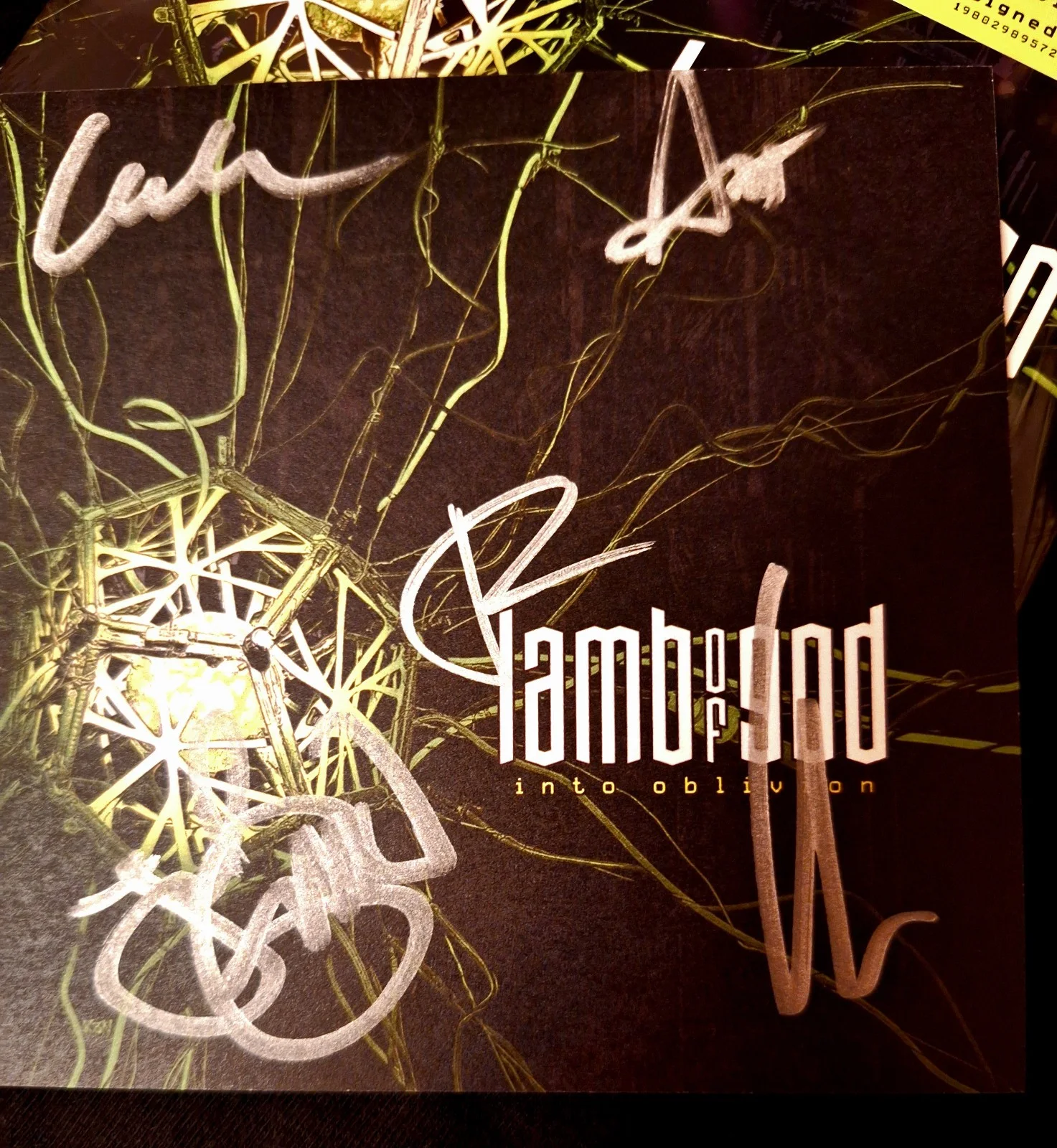 AUTOGRAPHED LAMB OF GOD into oblivion hand signed insert cd Heavy metal new !!, image 4