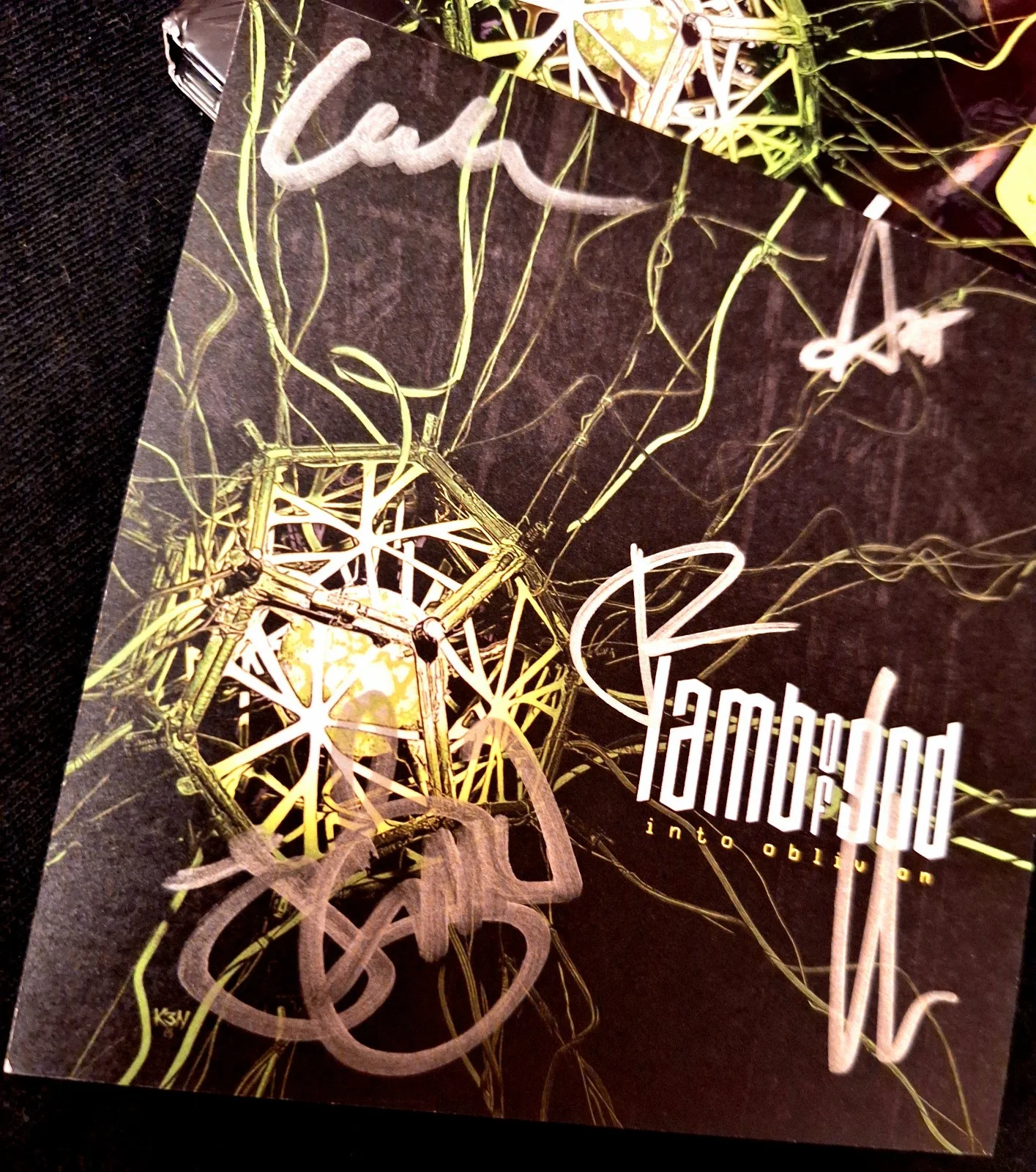 AUTOGRAPHED LAMB OF GOD into oblivion hand signed insert cd Heavy metal new !!, image 5