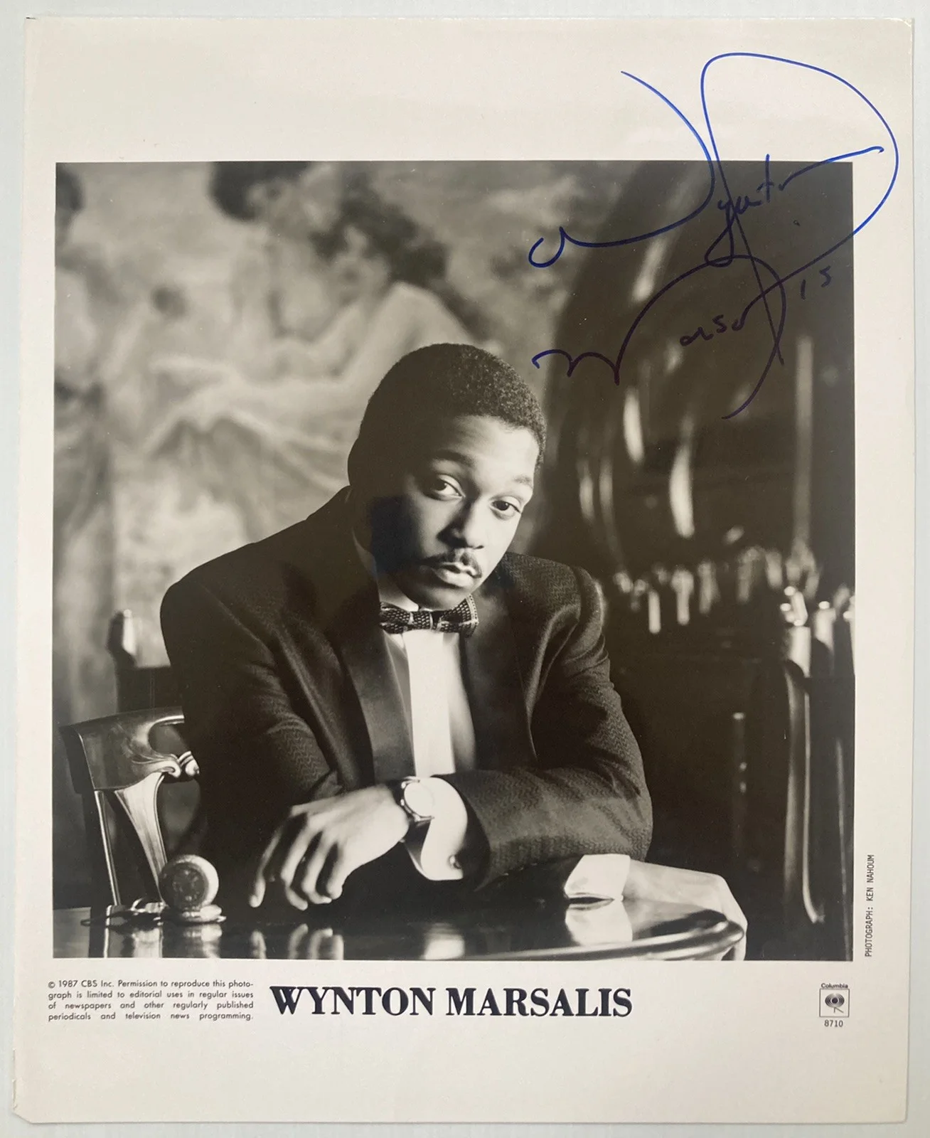 Jazz Trumpeter Wynton Marsalis Signed Autograph 8x10 Photo - JSA Cert - FREE S&H, изображение 2