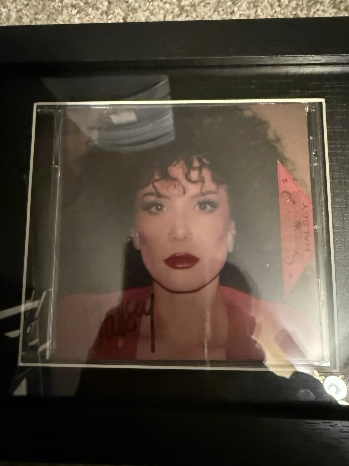 Halsey Signed Framed CD DISPLAY W/COA, image 2