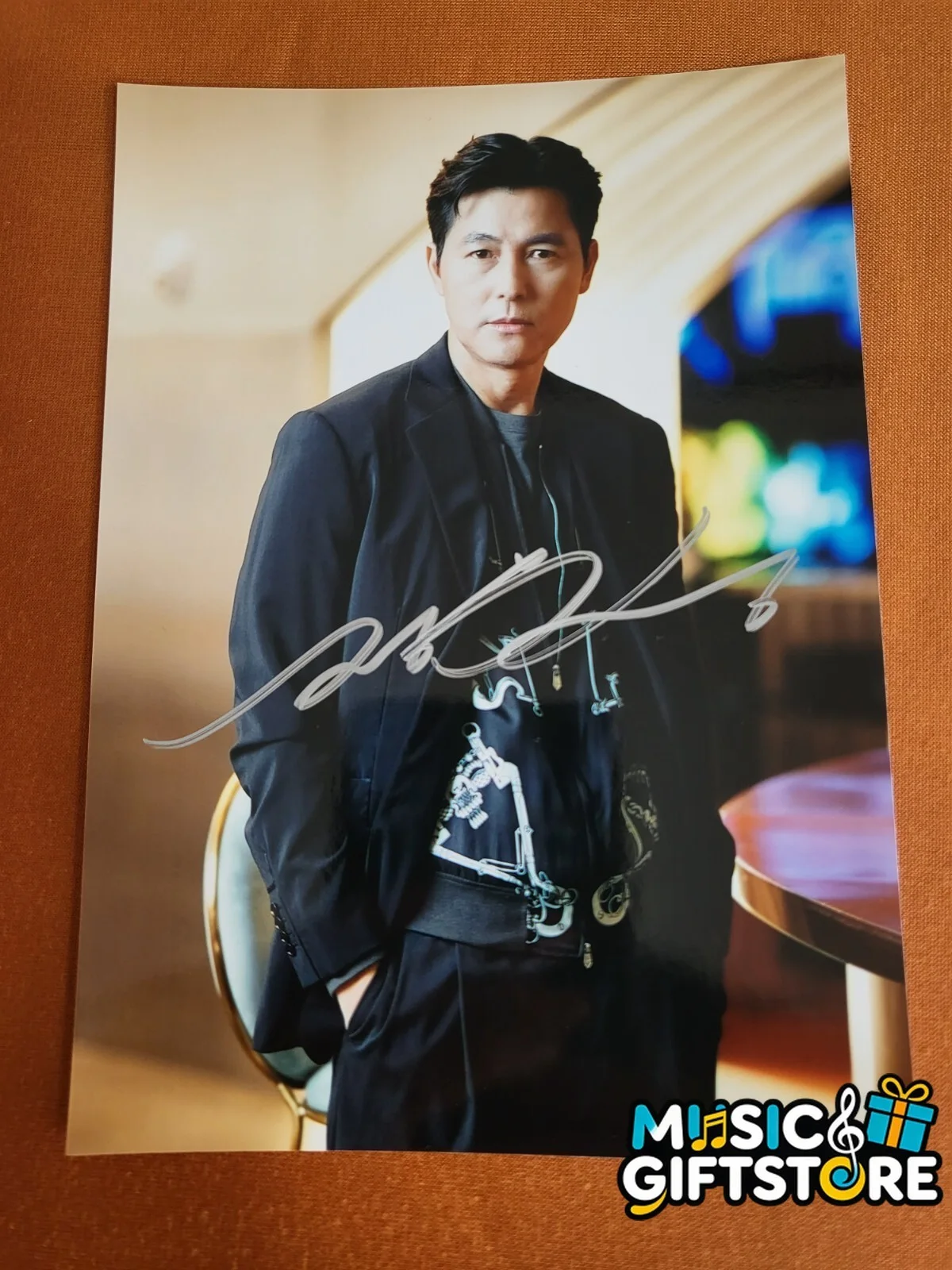 Jung Woo Sung Autographed Signed Photo Autographs Collectibles 4*6 2023 #MUGS, изображение 2