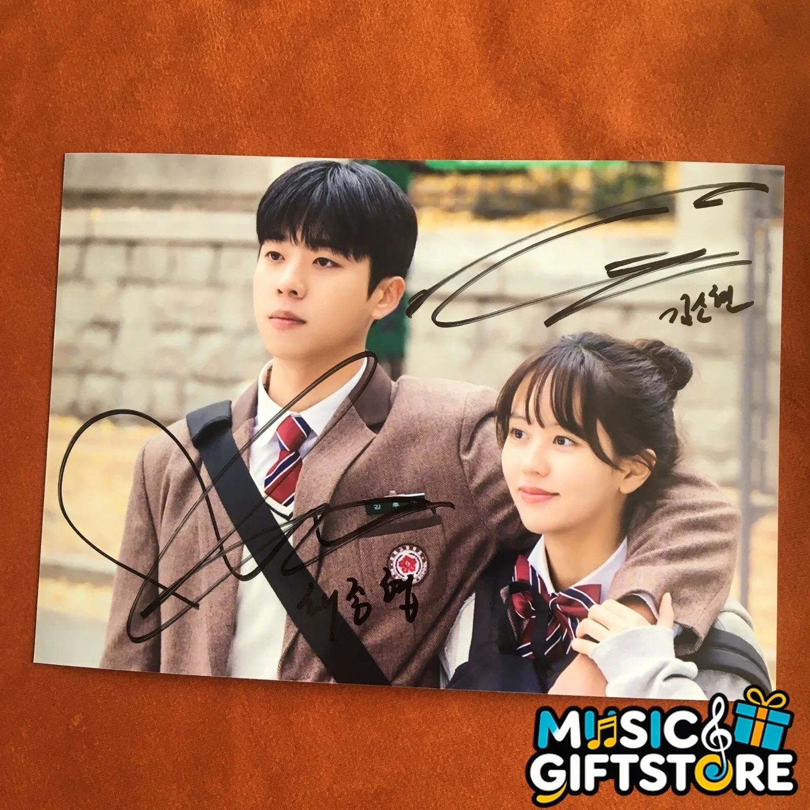 Serendipity's Embrace Kim So Hyun Chae Jong Hyeop Autographed Signed Photo A #MU, изображение 3