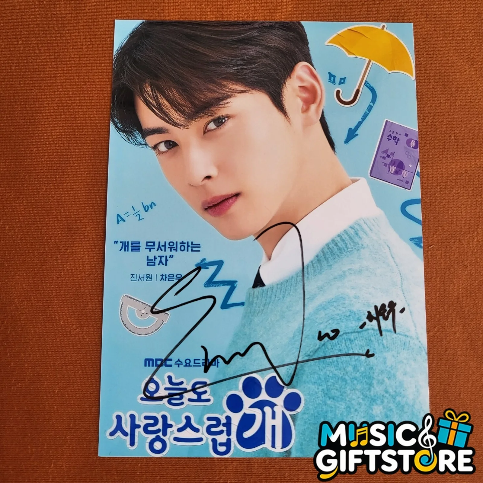 ASTRO Cha EunWoo Autographed Photo 4*6 Autographs Signed K-POP 2024 #MUGS, изображение 5