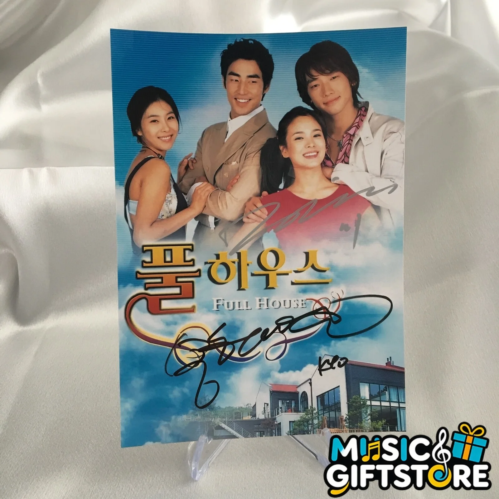 Full House 풀하우스 Hye-kyo Song Rain Signed Autographed Photo K-POP rare 2004 #MUGS, изображение 2
