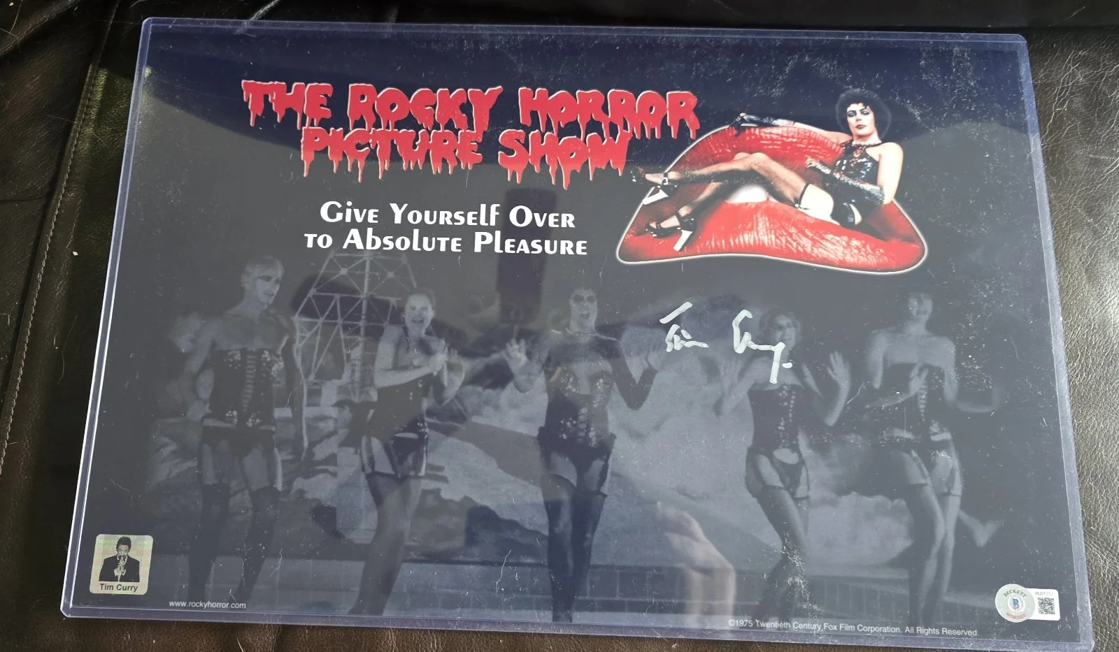 Tim Curry — Tim Curry Signed Autographed 11x17 Rocky Horror Picture Show Beckett & Curry COA