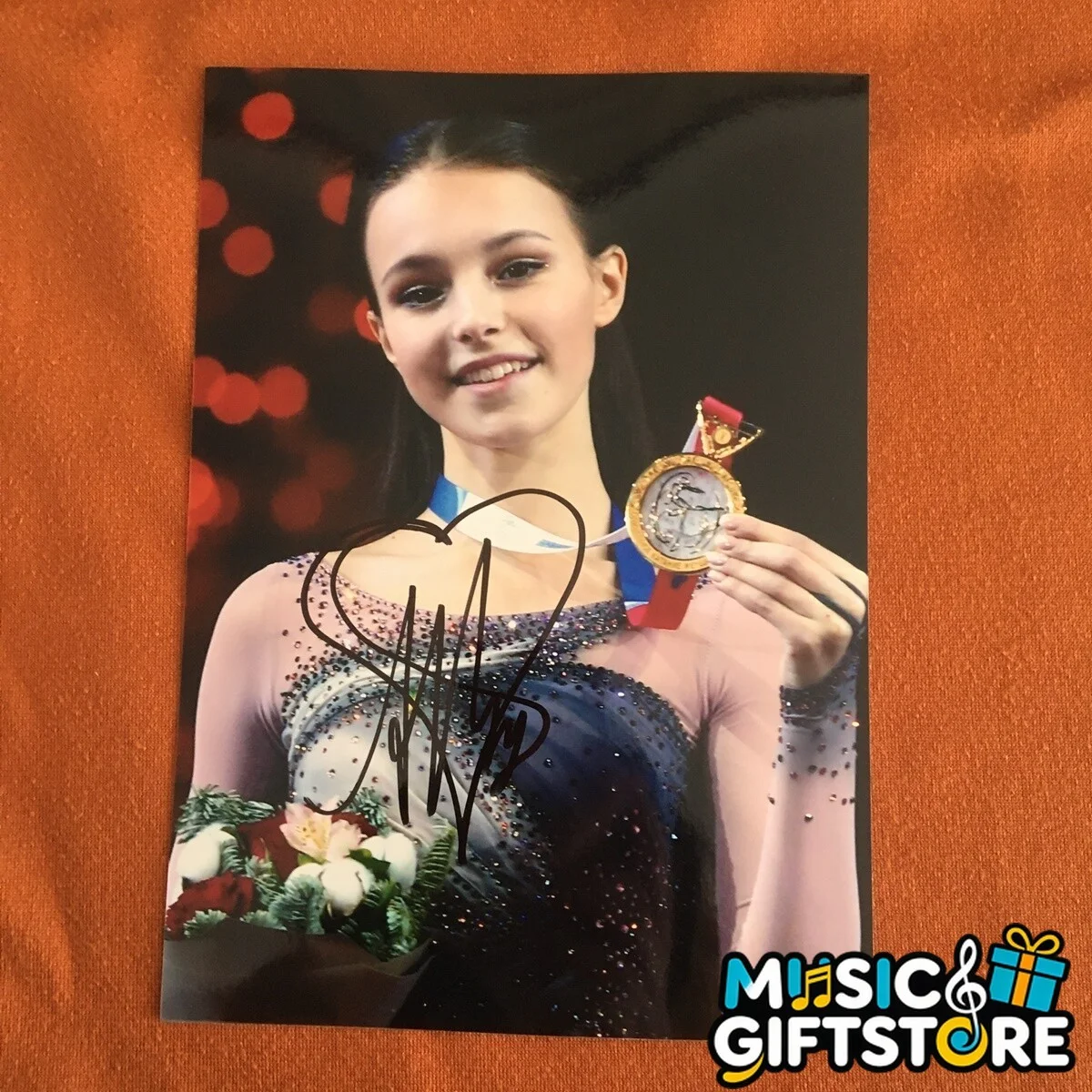 Alexandra Trusova Sasha Autographed Signed Photo Autographs figure skating 2022B, image 3