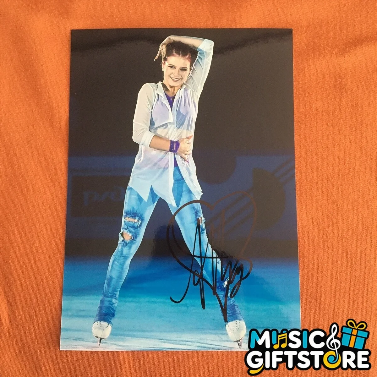 Alexandra Trusova Sasha Autographed Signed Photo Autographs figure skating 2022B, image 4