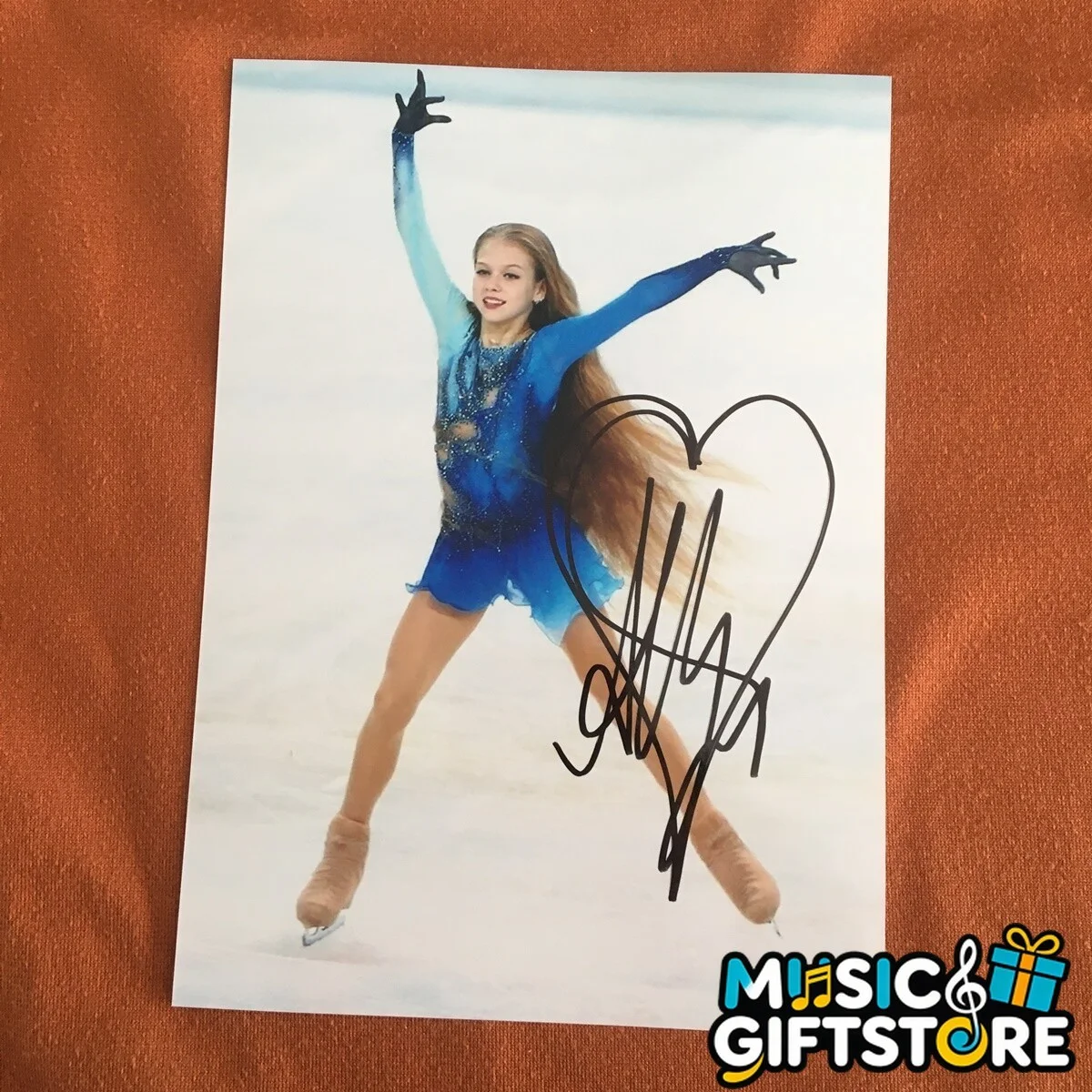 Alexandra Trusova Sasha Autographed Signed Photo Autographs figure skating 2022B, image 5