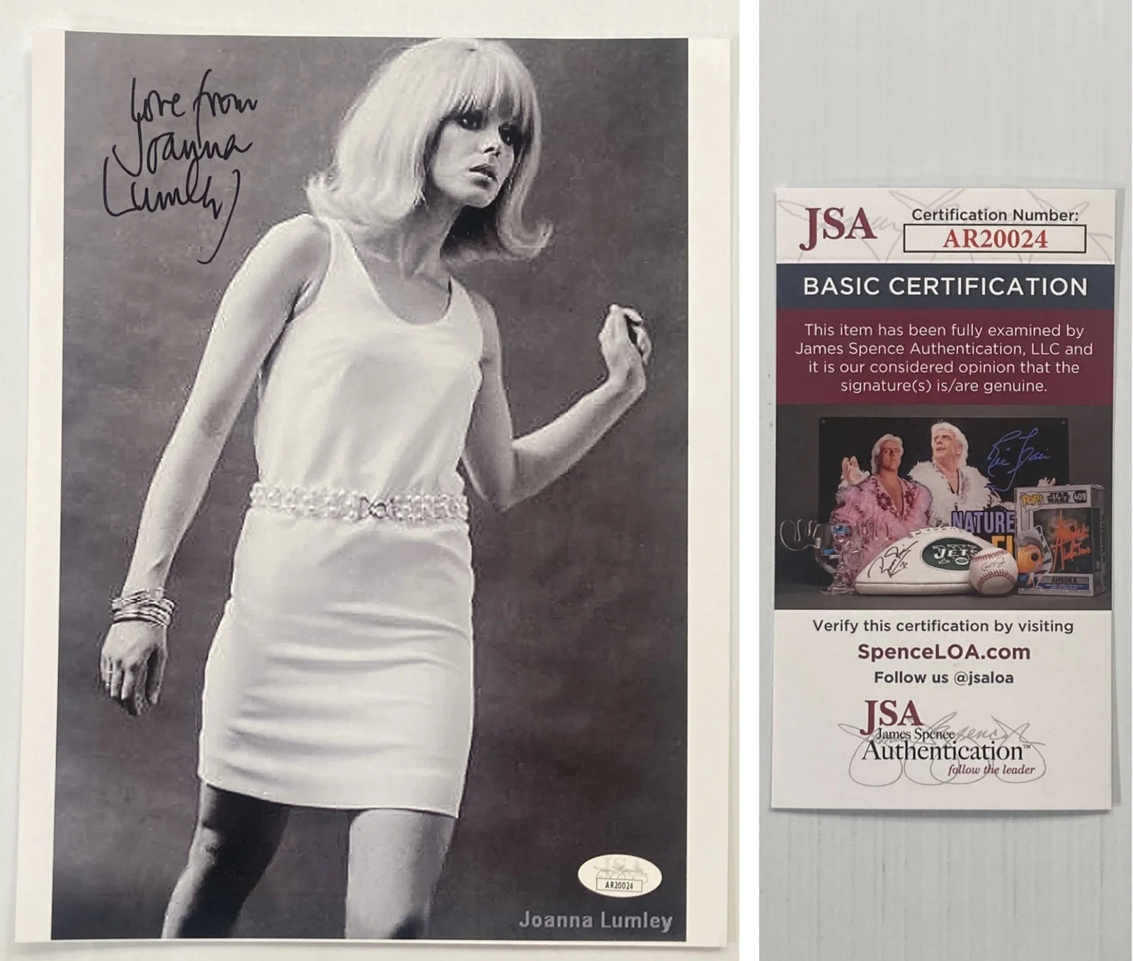 Joanna Lumley — 007 Ab Fab Joanna Lumley Signed Autograph 8.5x11 Photo - JSA Cert - FREE S&H!