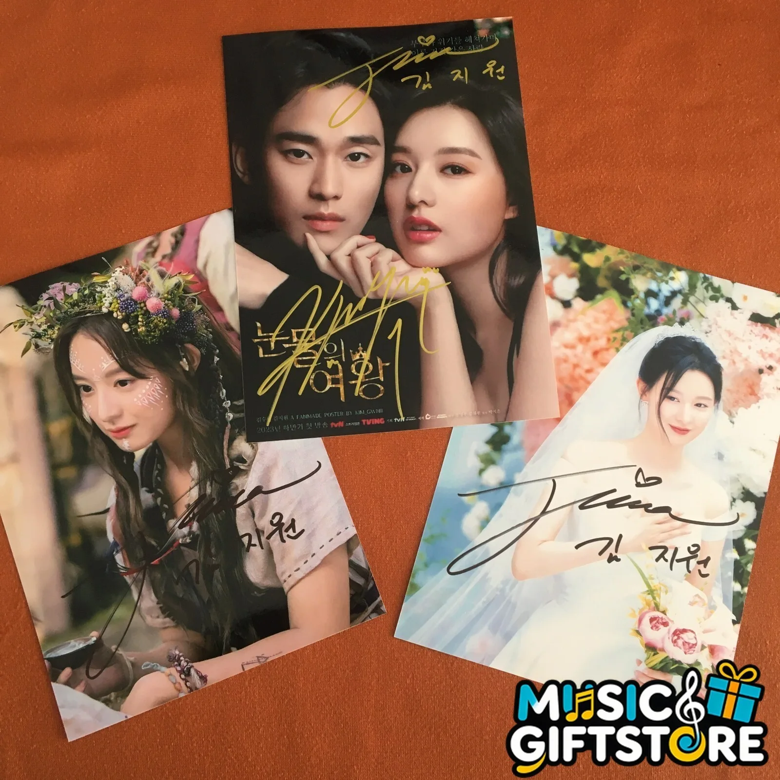 Queen of Tears Photo Autographed by Kim Soo Hyun Kim Ji Won K-POP Limited #MUGS, изображение 2