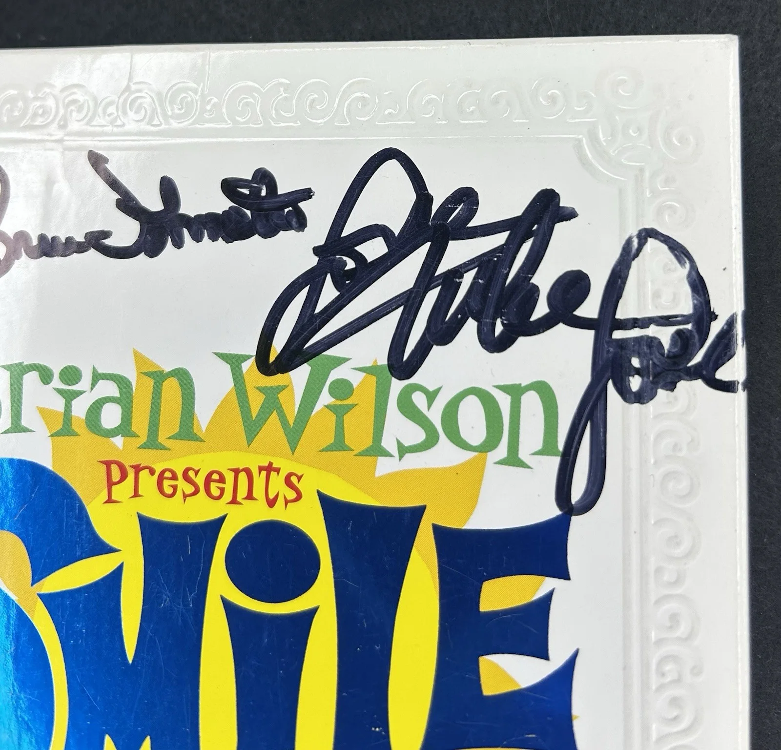 🔥 BEACH BOYS SMILE DVD SIGNED BRIAN WILSON JARDINE LOVE JOHNSTON MARKS JSA 🔥, изображение 3