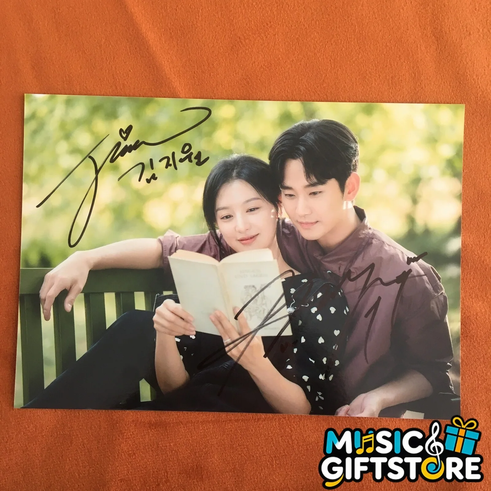 Queen of Tears Photo Autographed by Kim Soo Hyun Kim Ji Won K-POP 4*6 2024 #MUGS, изображение 3