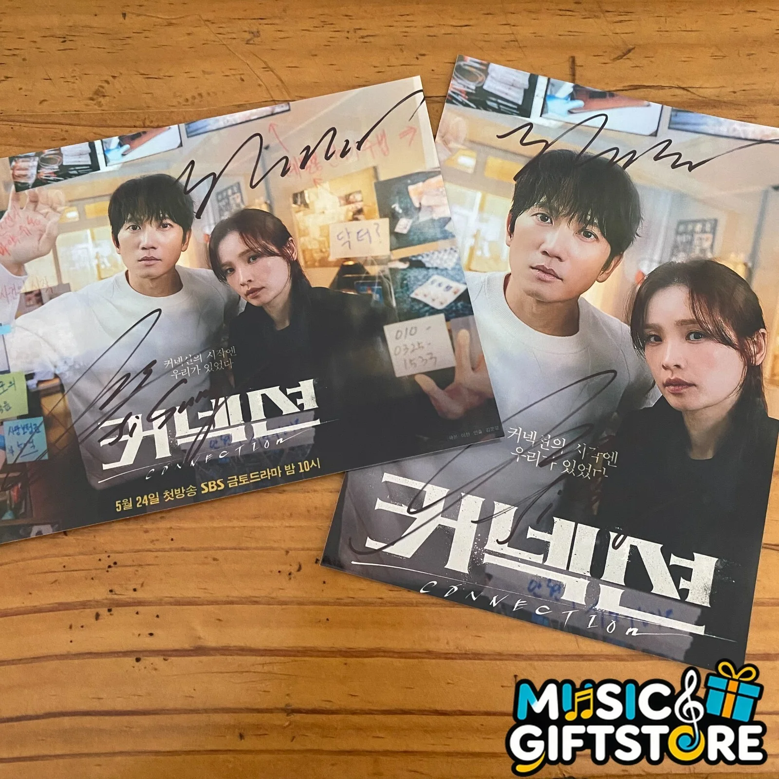 Connection Ji Sung Jeon Mi-Do Autographed Signed Photo Autographs K-POP 2024 #MU, изображение 2
