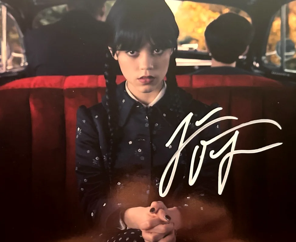 Jenna Ortega — WEDNESDAY Signed JENNA ORTEGA 8x10" Original Authentic Autograph w/COA, image 2