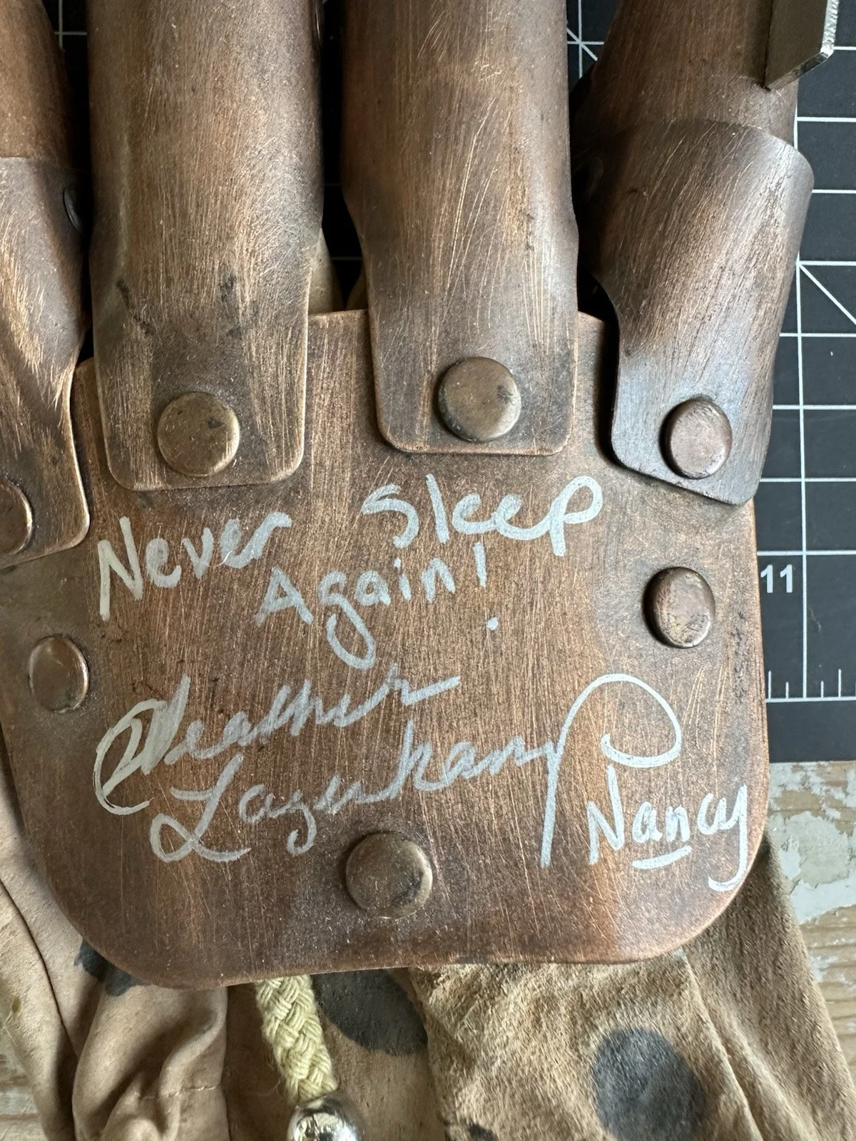 Heather Langenkamp — Heather Langenkamp Signed Freddy Krueger Replica, image 2