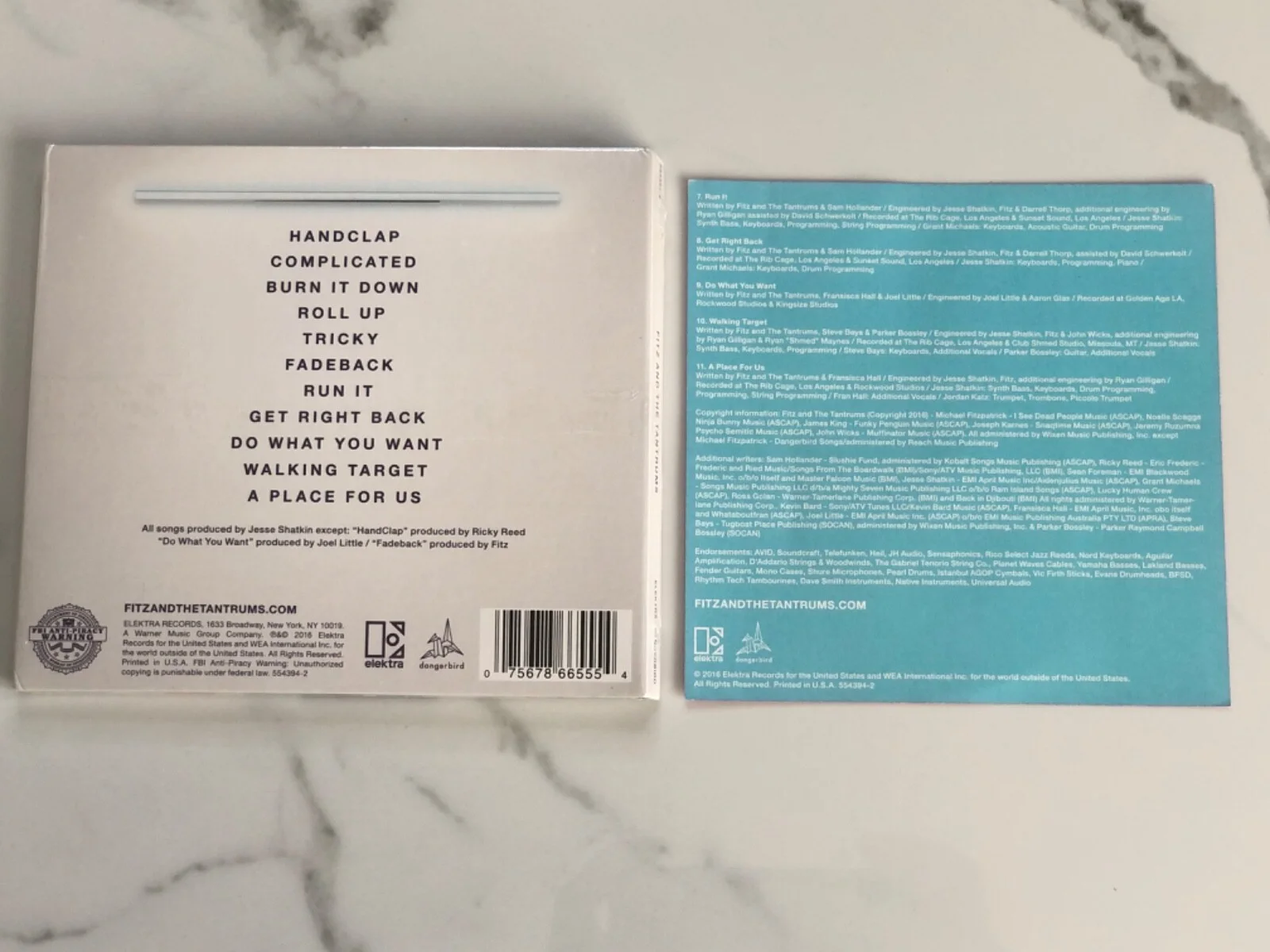 NEW Signed / Autographed Fitz And The Tantrums “Self Titled“ Insert + New CD, image 3