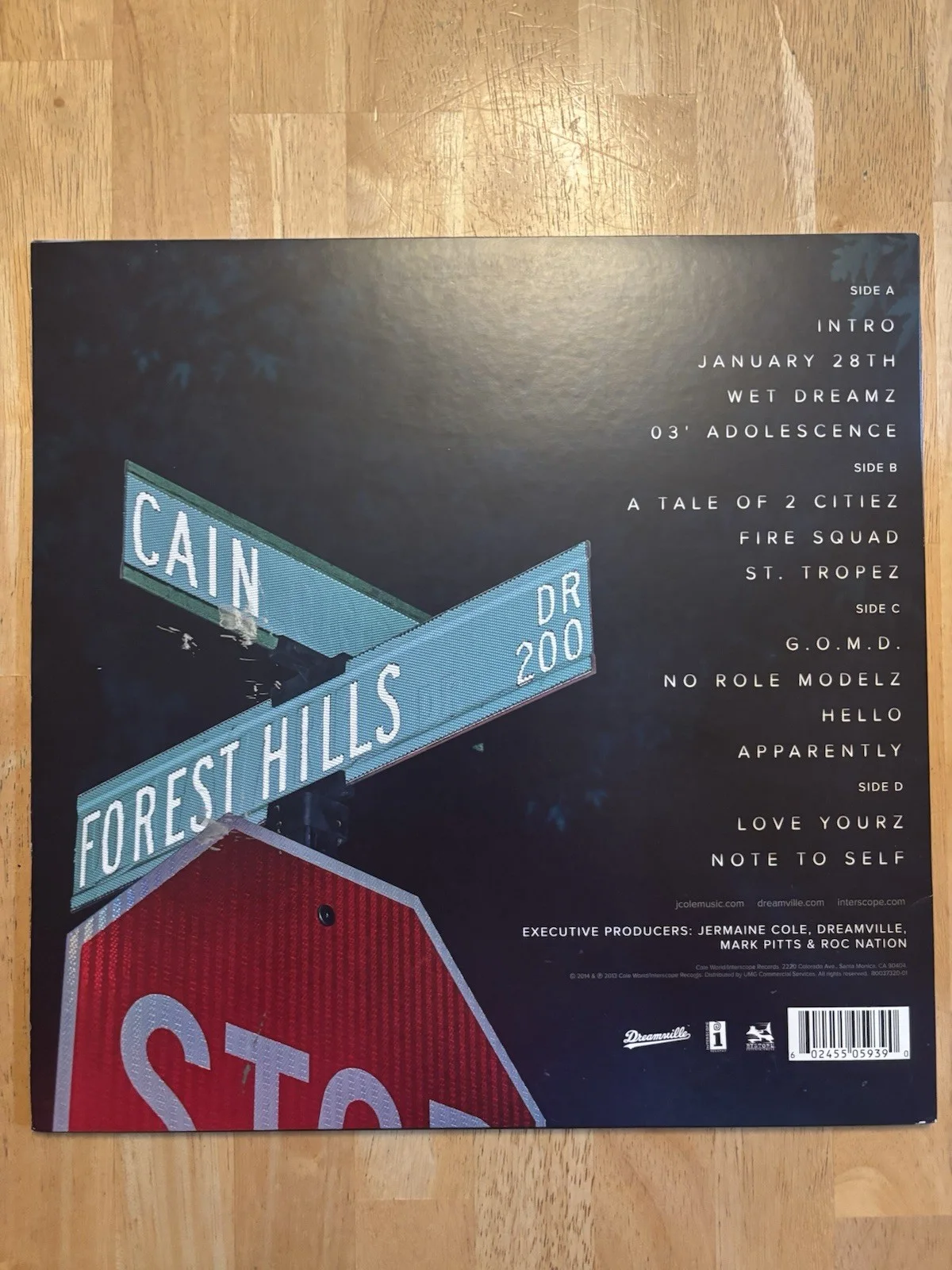 J. COLE SIGNED AUTOGRAPHED LP VINYL RECORD 2014 FOREST HILLS DRIVE PSA/DNA COA, изображение 3