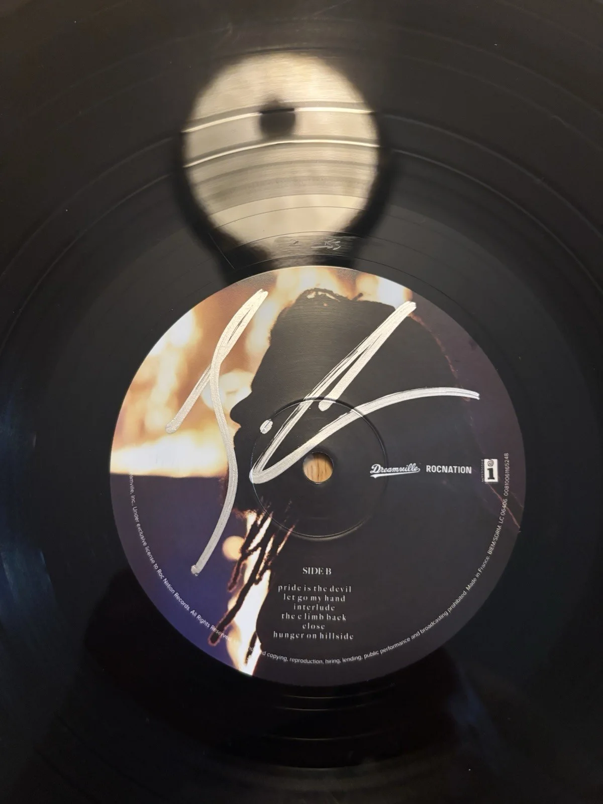 J. Cole Signed Autographed The Off-Season Album LP Vinyl Disc PSA AUTO, изображение 2