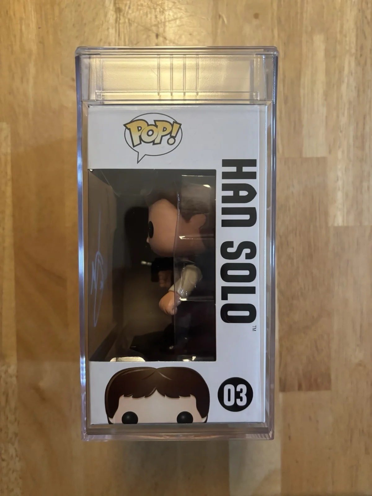 Harrison Ford — Harrison Ford Signed Han Solo Star Wars Funko Pop #03 PSA ENCAPSULATED AUTO 10, изображение 3
