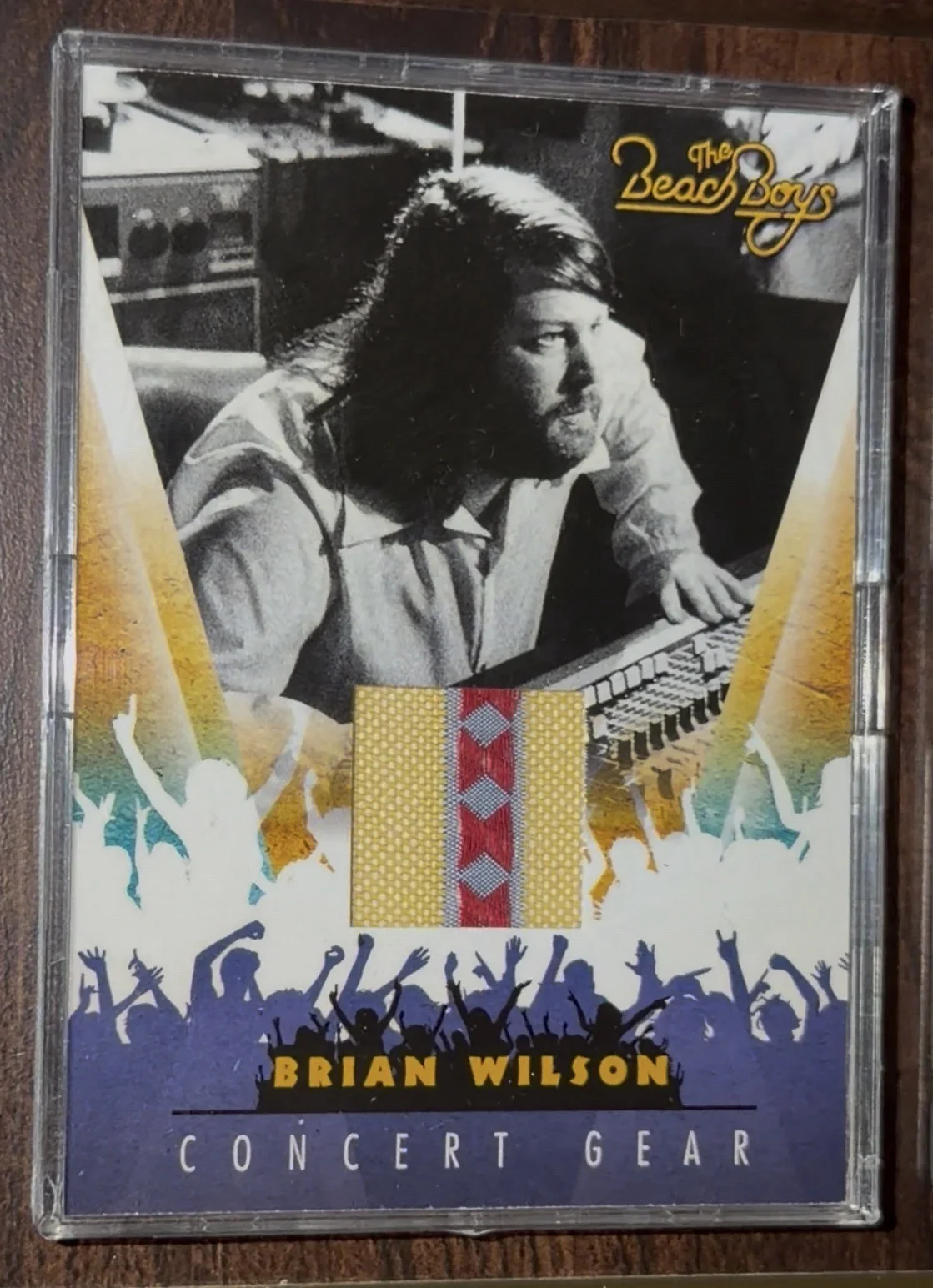 Panini Beach Boys Brian Wilson autograph & Concert Worn Shirt Engraved Plaque, изображение 3
