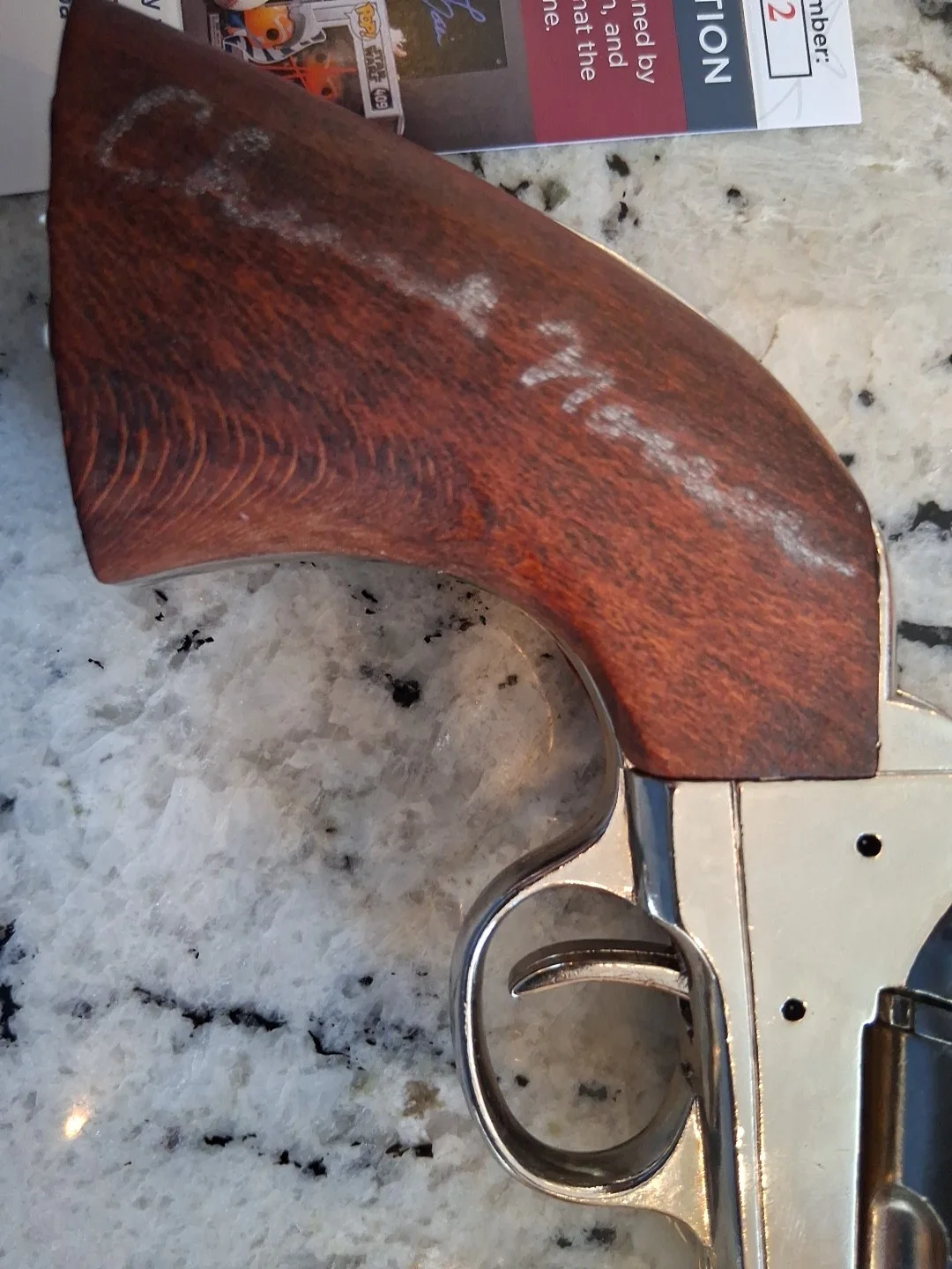 Chuck Norris — CHUCK NORRIS SIGNED Replica Gun Authenticated JSA, image 4