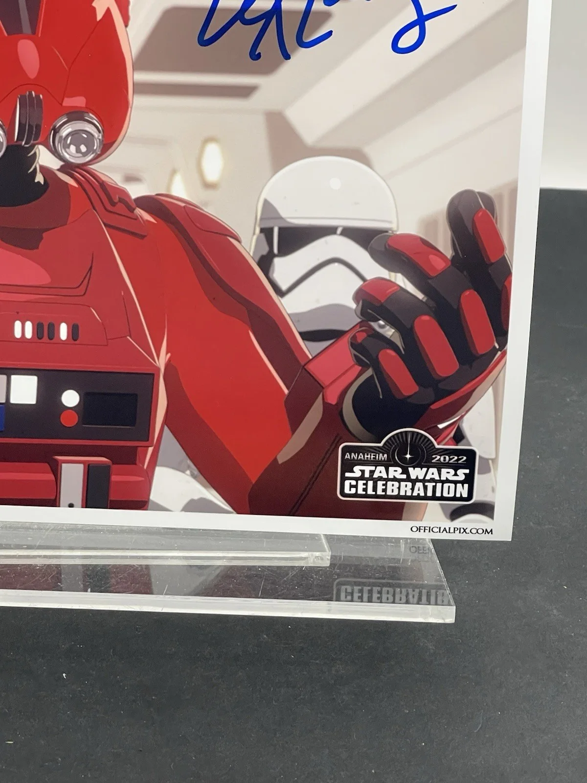 Lex Lang — Lex Lang Signed 8X10 Photo STAR WARS Resistance Offical Pix SWC Anaheim, image 3