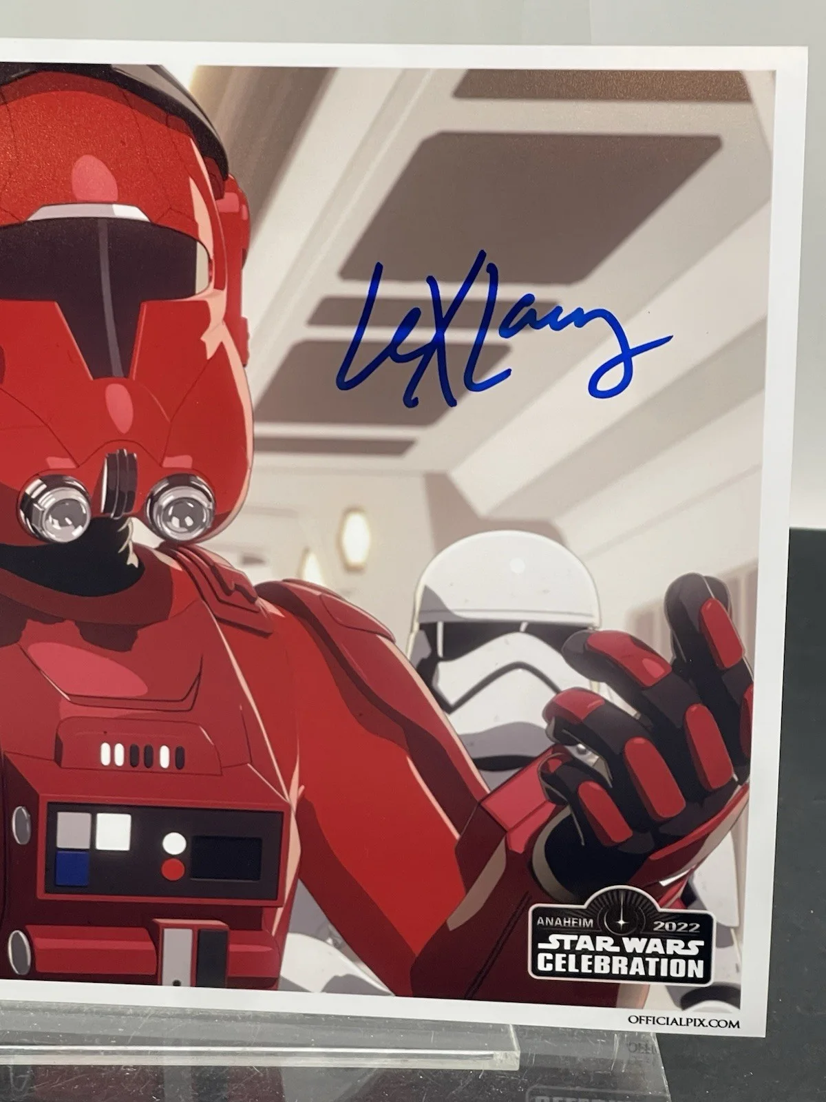 Lex Lang — Lex Lang Signed 8X10 Photo STAR WARS Resistance Offical Pix SWC Anaheim, image 4