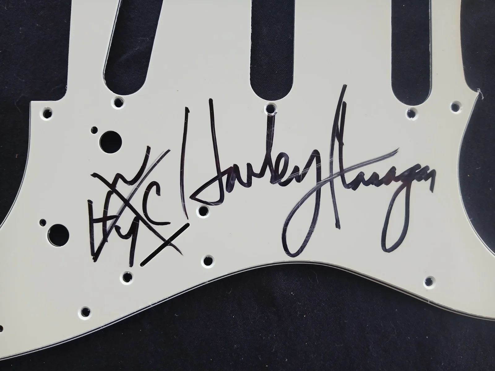CRO-MAGS HARLEY FLANAGAN Hand Signed PICK GUARD NYHC Punk Rock!, изображение 2