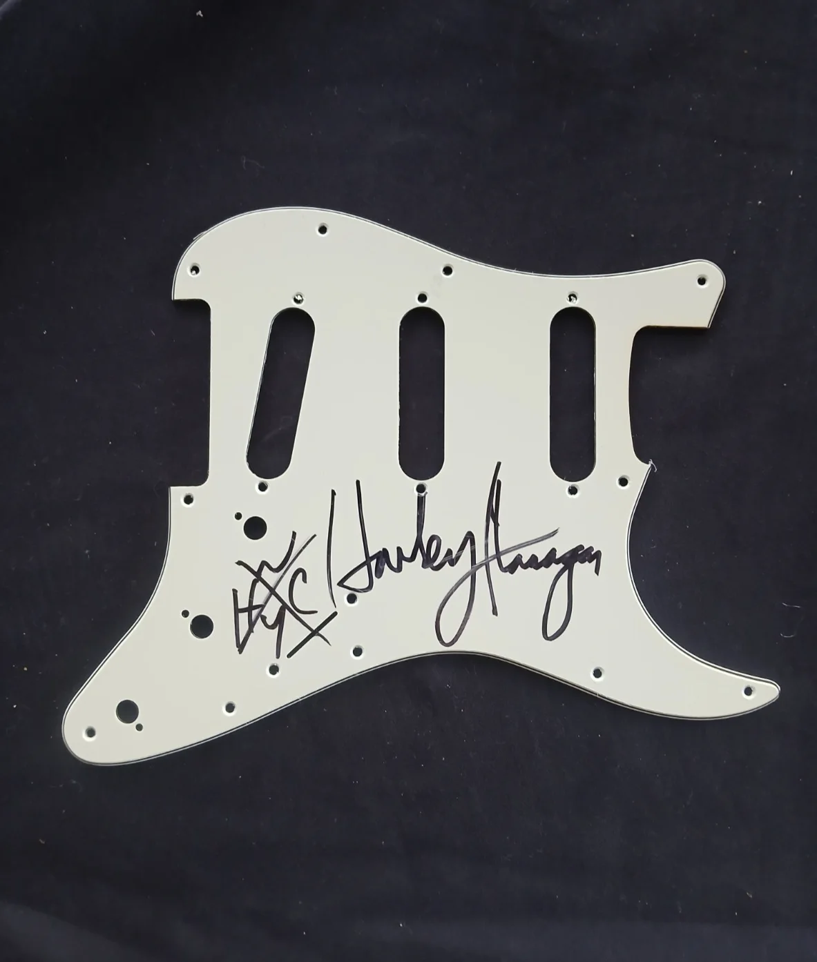 CRO-MAGS HARLEY FLANAGAN Hand Signed PICK GUARD NYHC Punk Rock!, изображение 3