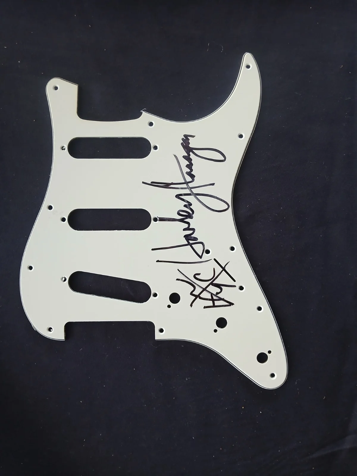 CRO-MAGS HARLEY FLANAGAN Hand Signed PICK GUARD NYHC Punk Rock!, изображение 4