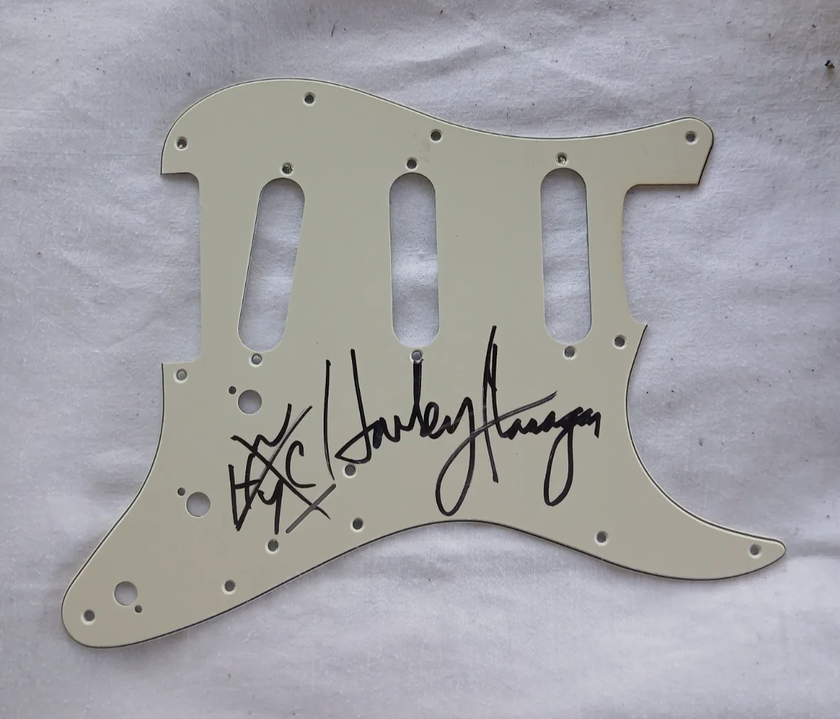 CRO-MAGS HARLEY FLANAGAN Hand Signed PICK GUARD NYHC Punk Rock!, изображение 5