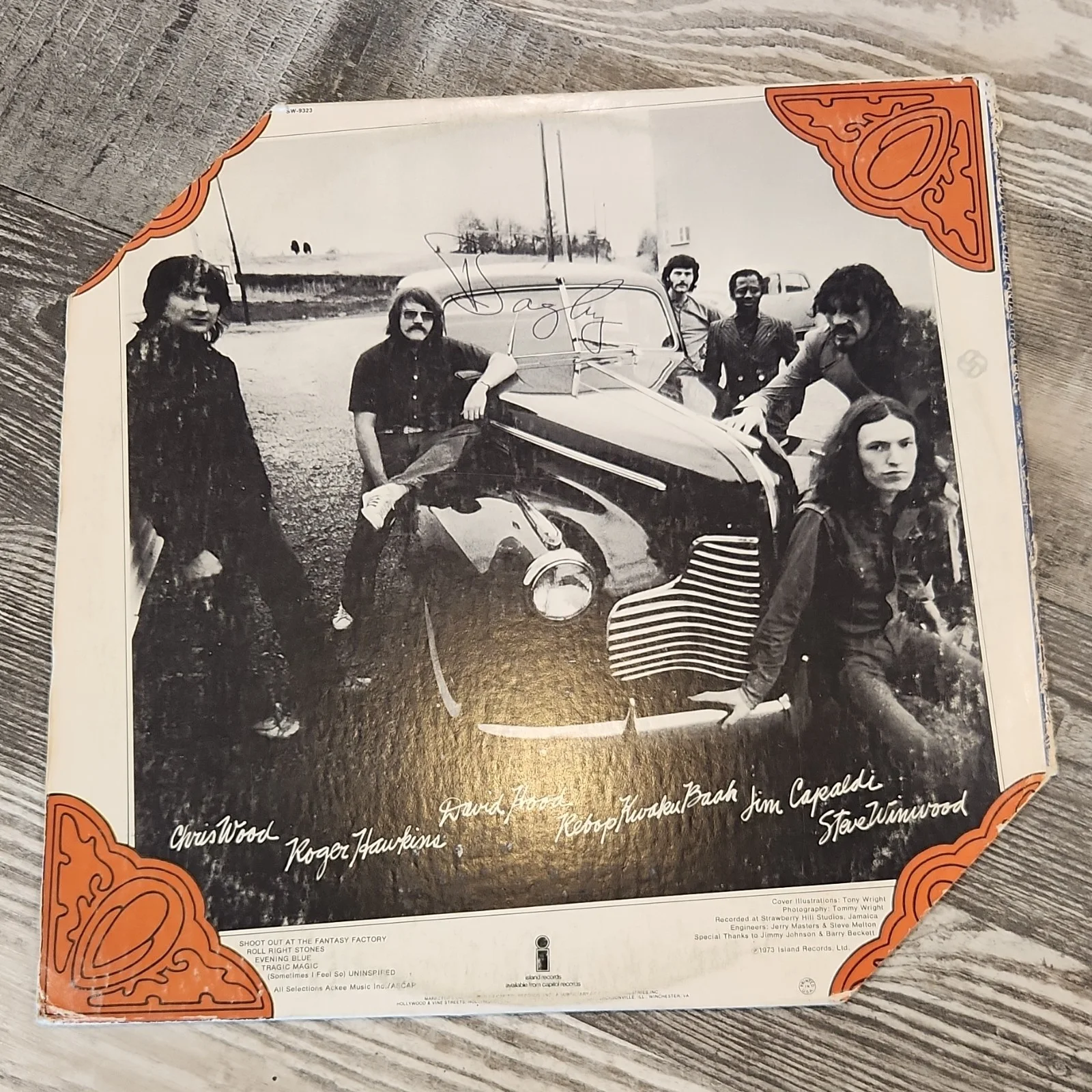 Traffic Shoot Out at the Fantasy Factory Original Signed Vinyl Record, изображение 2