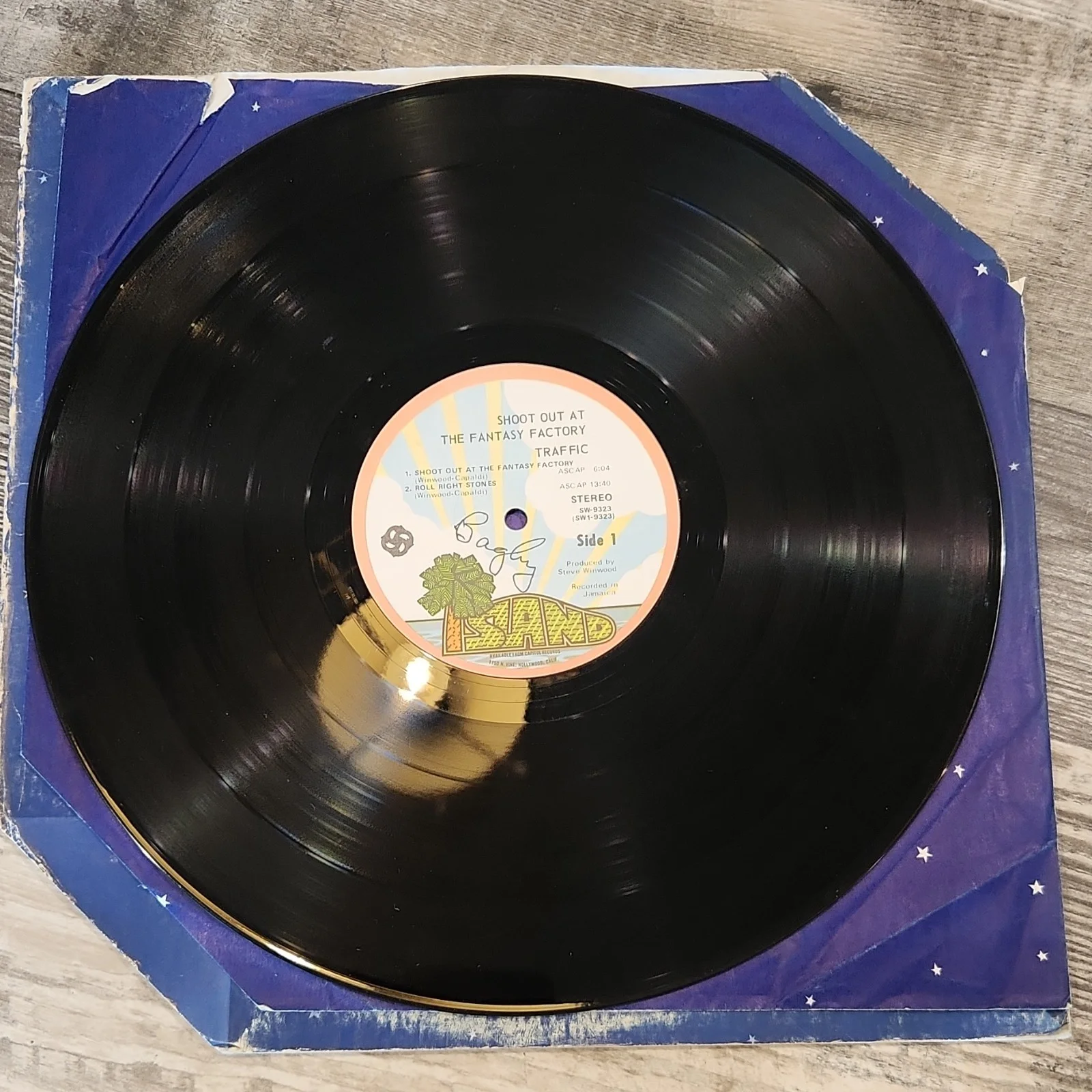 Traffic Shoot Out at the Fantasy Factory Original Signed Vinyl Record, изображение 3