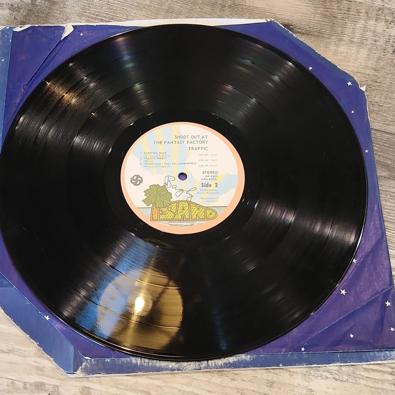 Traffic Shoot Out at the Fantasy Factory Original Signed Vinyl Record, изображение 4