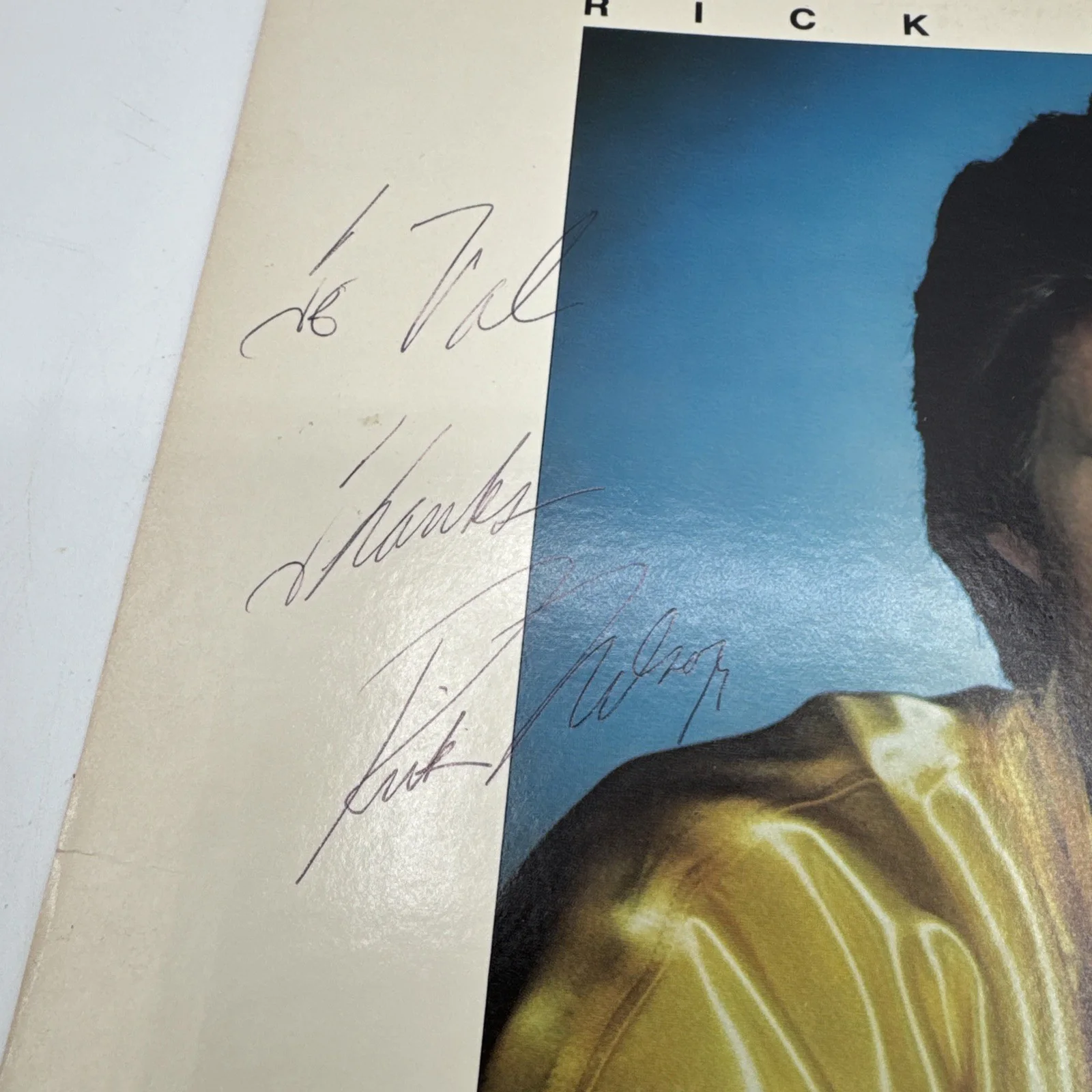 Rick Nelson — RICK Ricky NELSON Promotional ALBUM Flat SIGNED Playing To Win Rare Beckett Auth, изображение 2