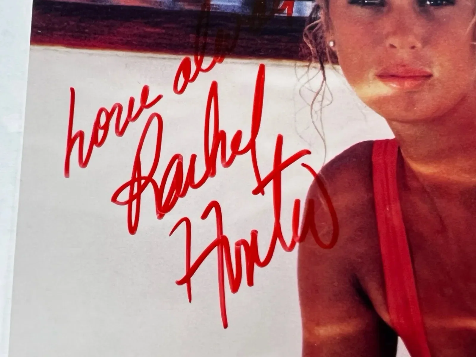 Rachel Hunter — Super Model Actress Rachel Hunter Signed Color 8x10 Photo, изображение 2