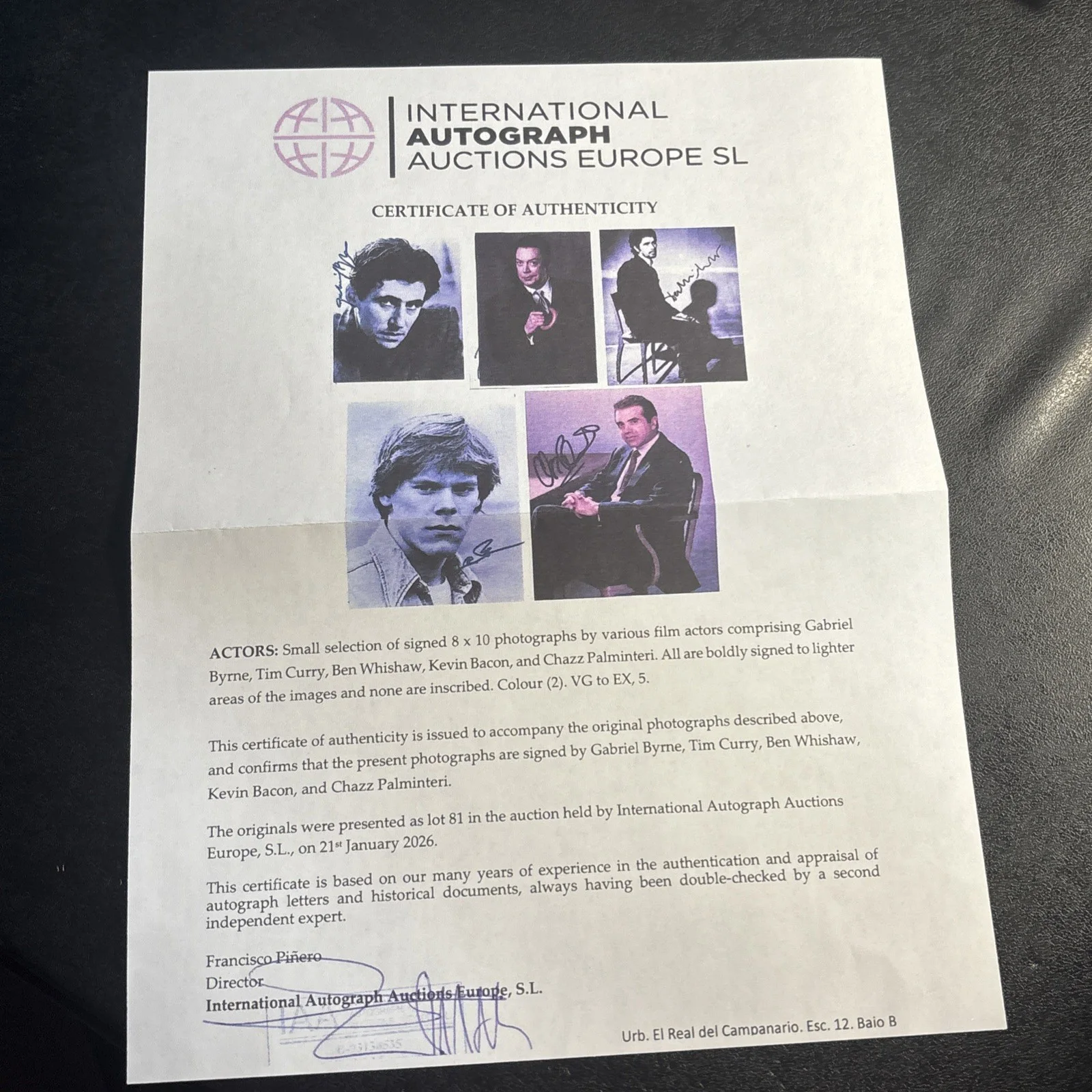 Ben Whishaw — BEN WHISHAW - Signed Autographed 8x10 IAA COA, image 5
