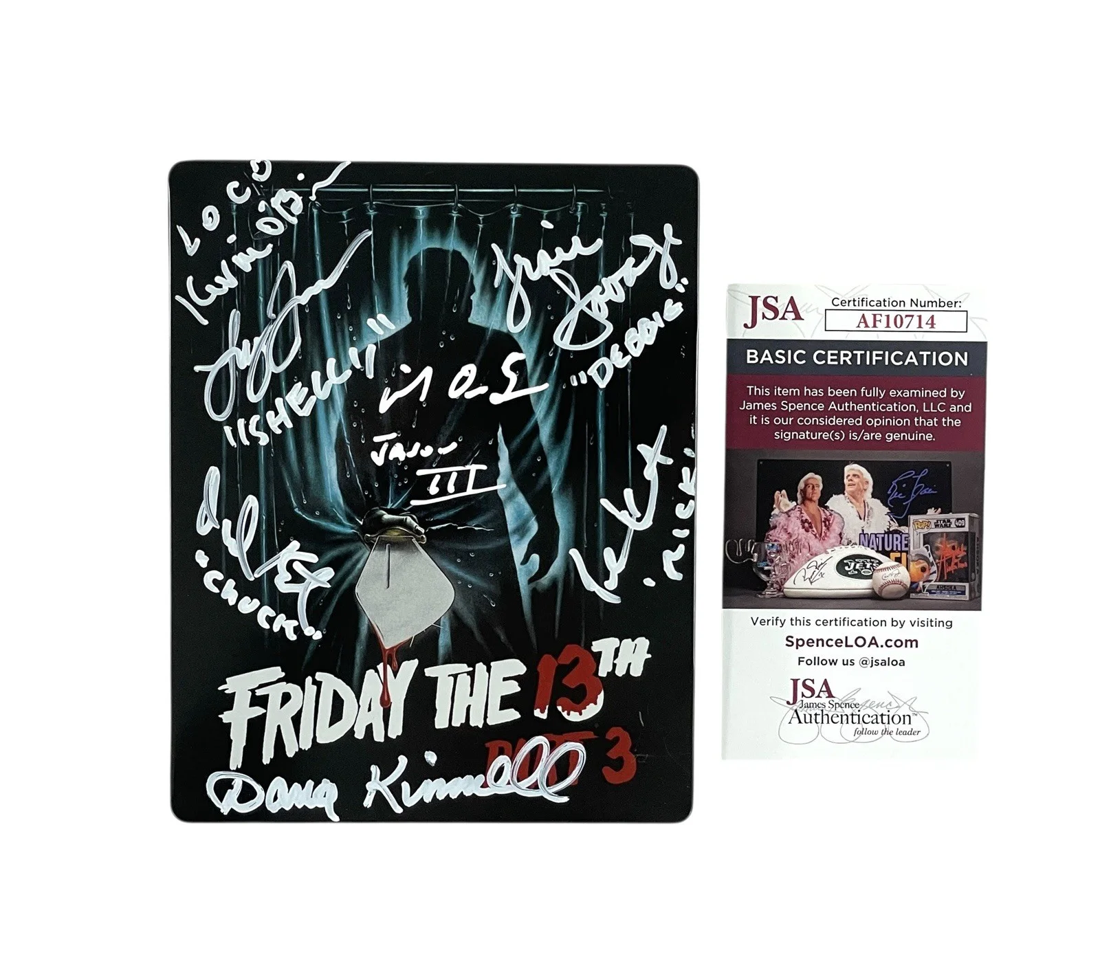 Mike DeLuna — Friday the 13th Part 3 Cast Signed Steelbook Blu-ray Jason Voorhees Autographed