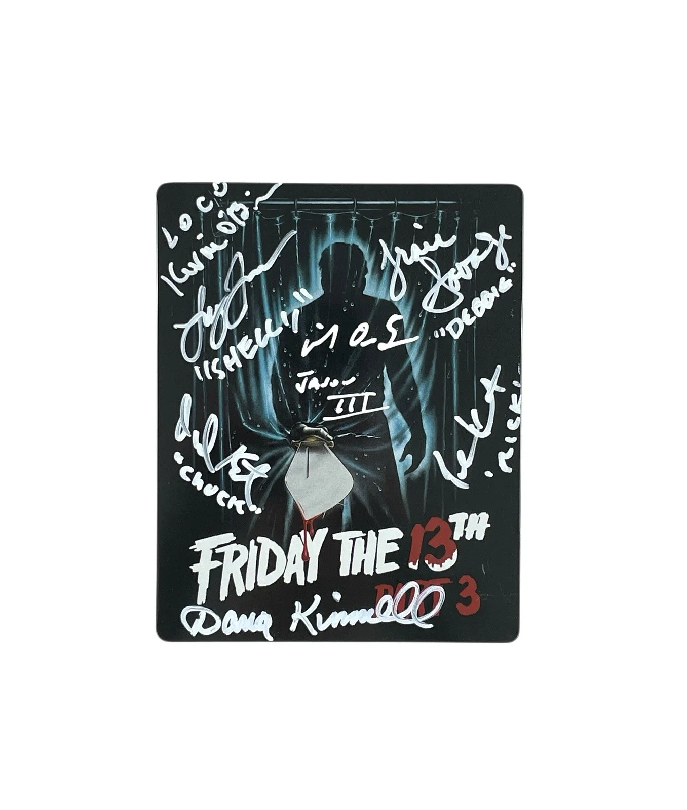 Mike DeLuna — Friday the 13th Part 3 Cast Signed Steelbook Blu-ray Jason Voorhees Autographed, изображение 2