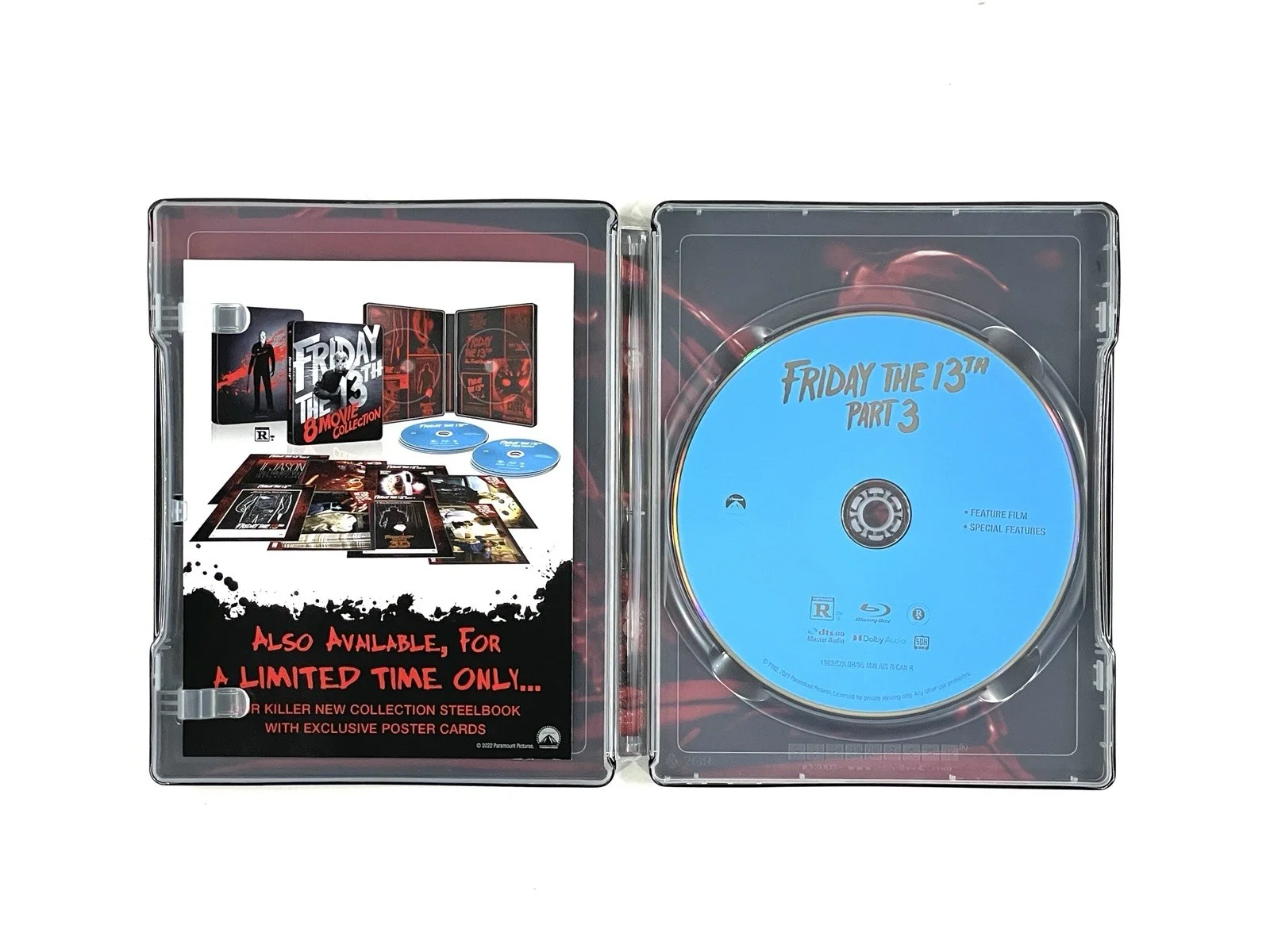 Mike DeLuna — Friday the 13th Part 3 Cast Signed Steelbook Blu-ray Jason Voorhees Autographed, изображение 4