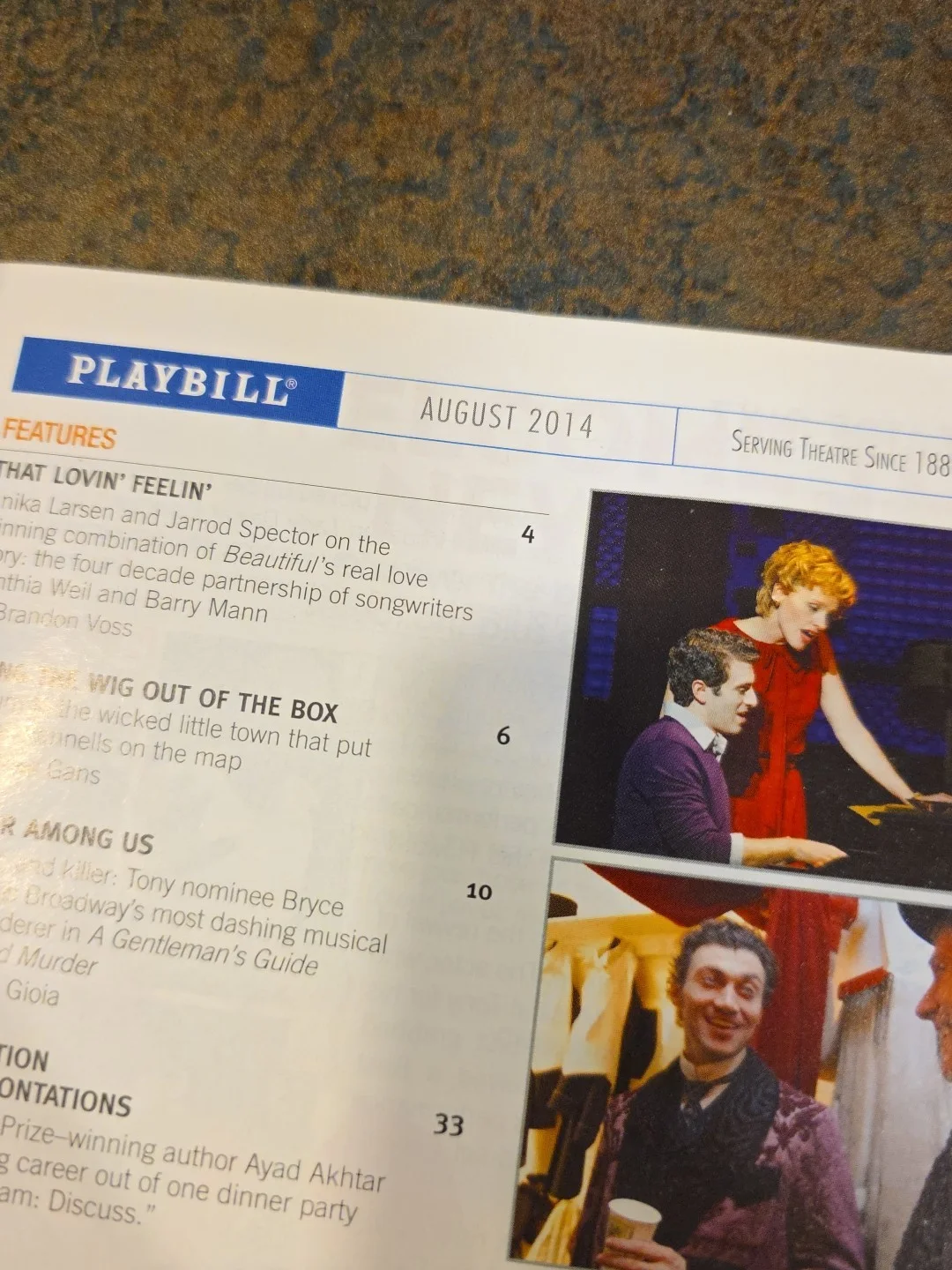 Cast — Piece of My Heart The Bert Berns Story Autographed Cast Playbill - August 2014, изображение 2