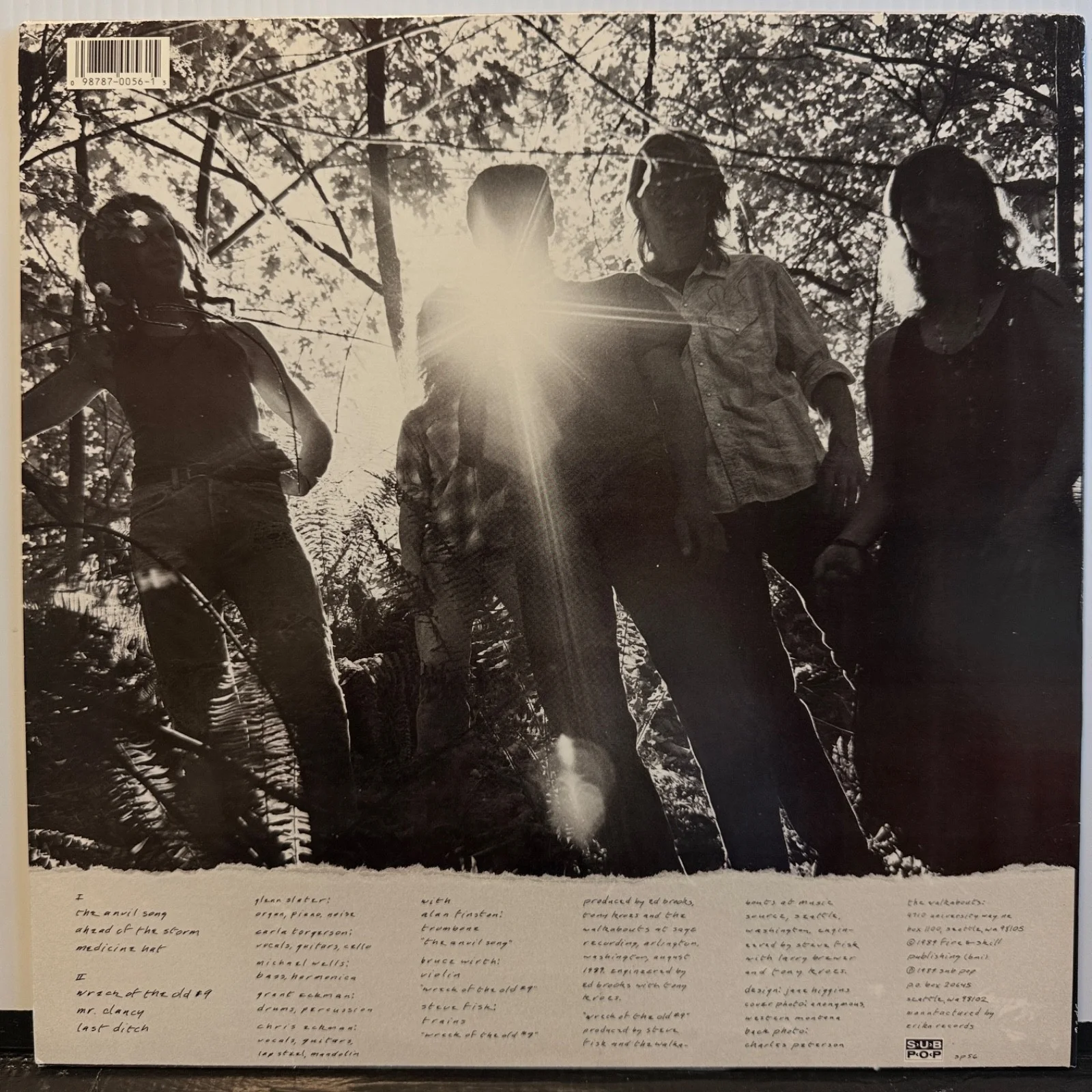 AUTOGRAPHED - THE WALKABOUTS "Rag & Bone" usa VINYL 12" SP 56 SUB POP mini-LP NM, изображение 2