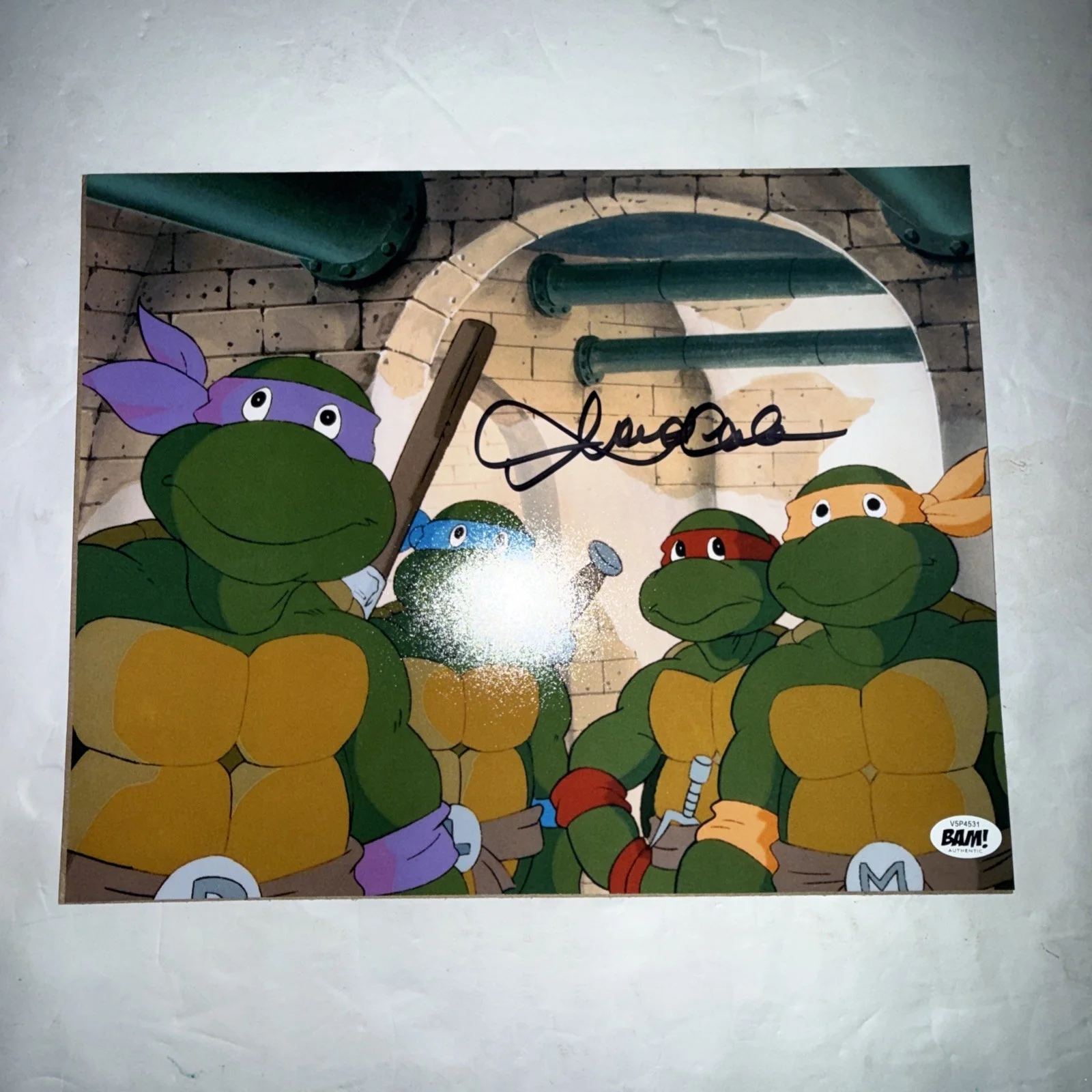 Townsend Coleman — TOWNSEND COLEMAN AUTOGRAPHED MICHELANGELO NINJA TURTLES TMNT 8x10 PHOTO COA, image 2